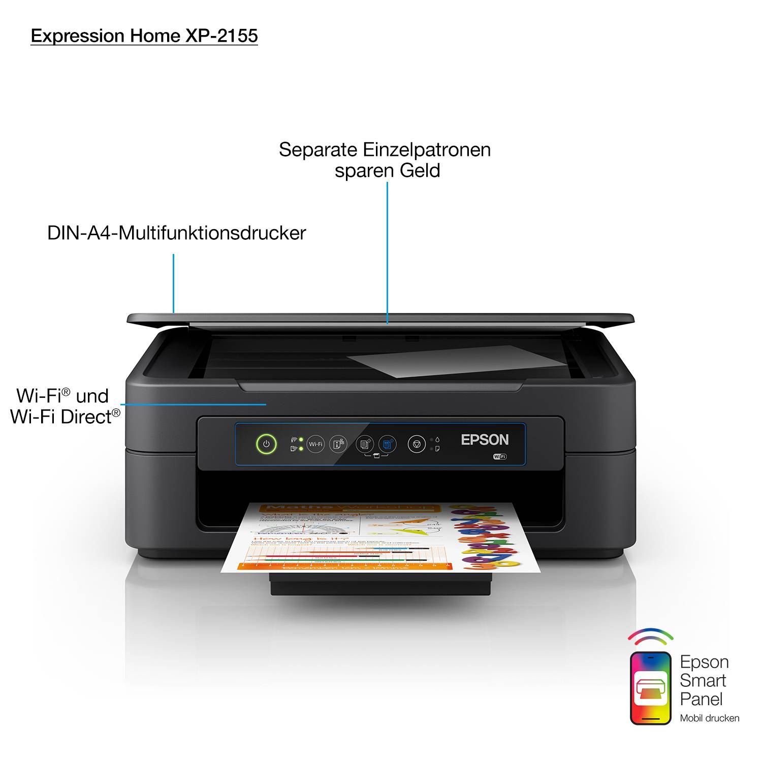 Rca Informatique - image du produit : EXPRESSION H XP-2155 27X15PPM 5760 X 1440 DPI PRNT/CPY/SCN