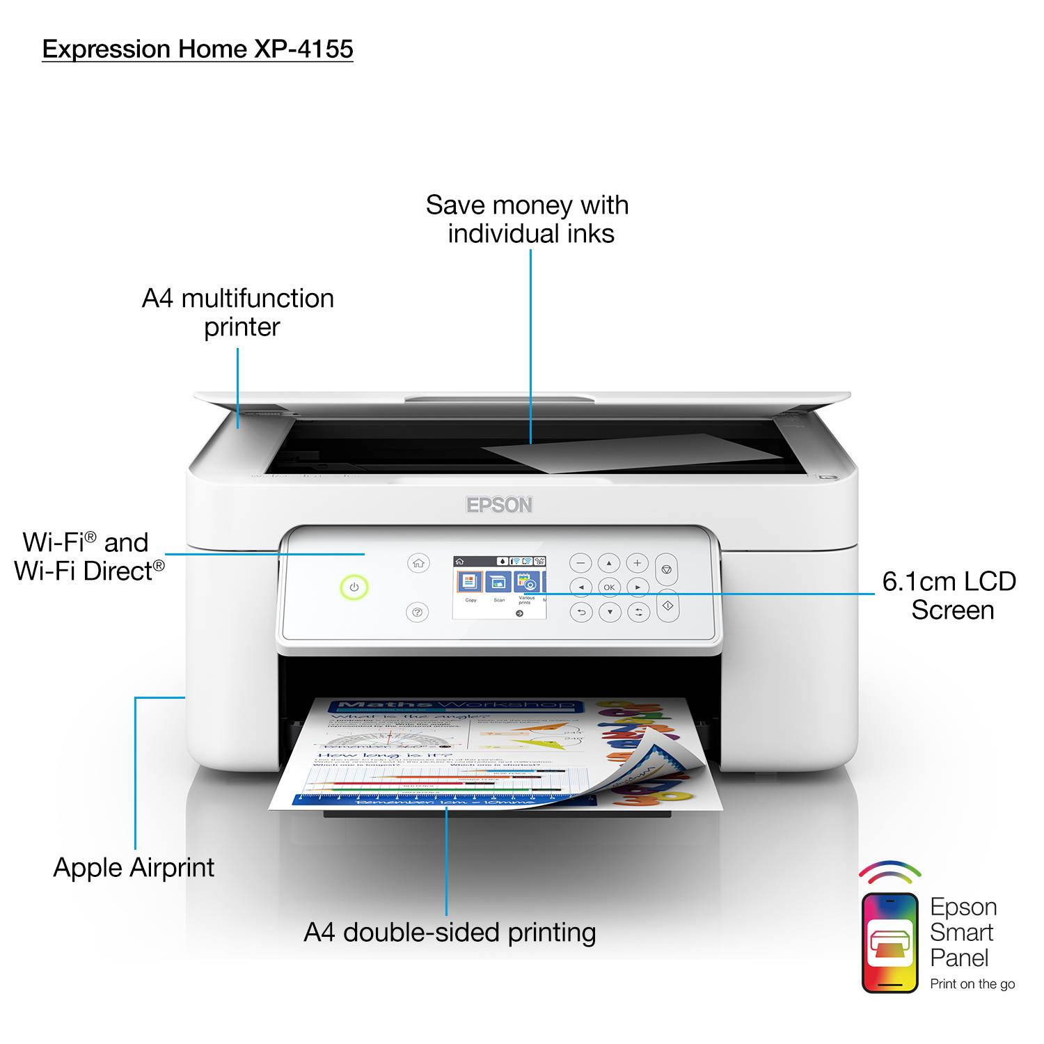 Rca Informatique - image du produit : EXPRESSION H XP-4155 33/15PPM 5760 X 1440 DPI PRNT/CPY/SCN