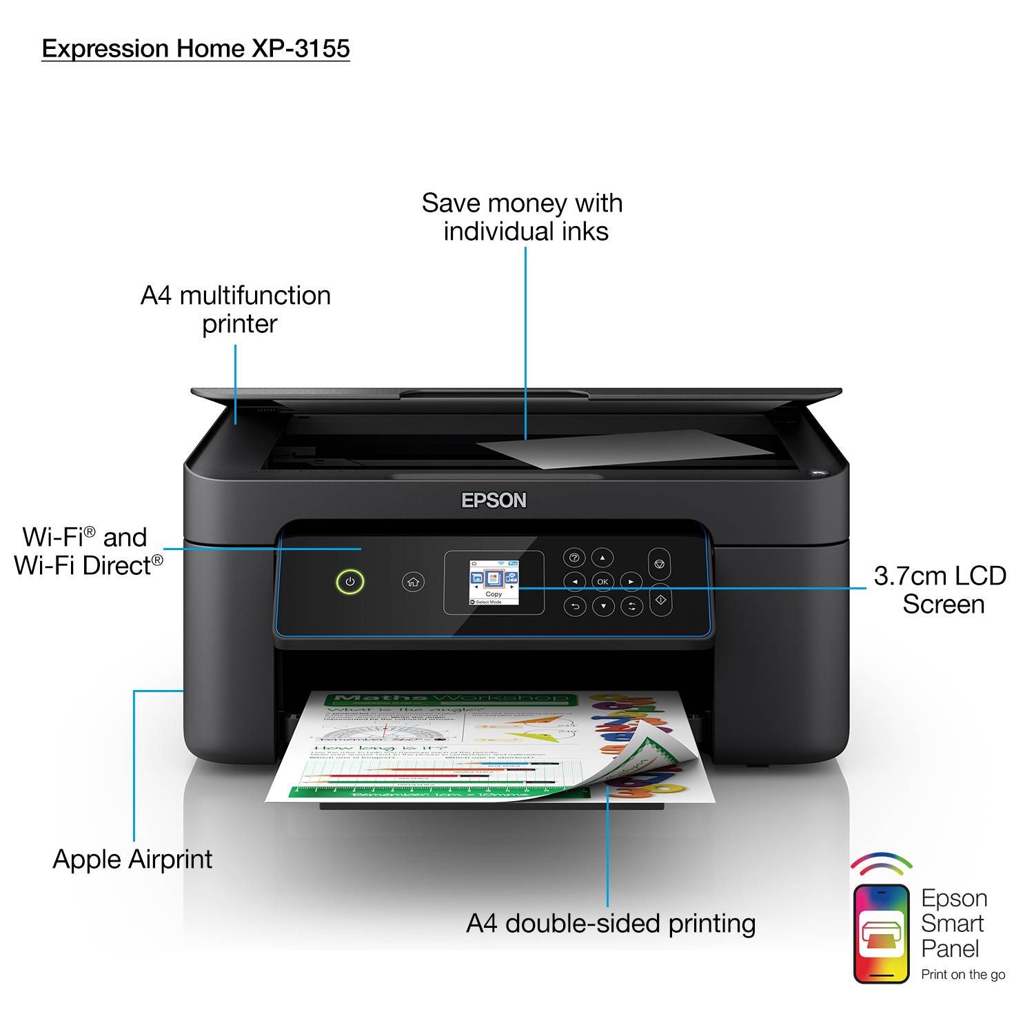 Rca Informatique - image du produit : EXPRESSION H XP-3155 33/15PPM 5760 X 1440 DPI PRNT/CPY/SCN