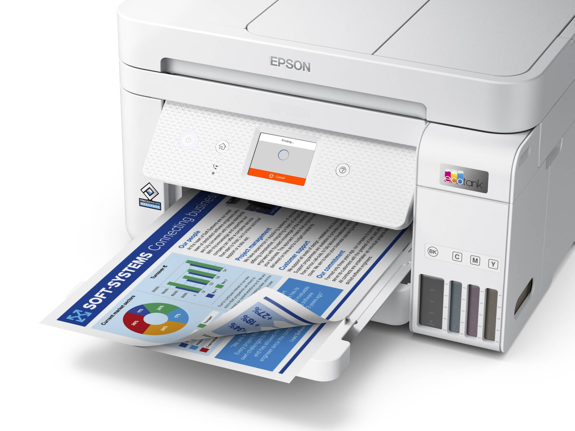 Rca Informatique - image du produit : ECOTANK ET-4856 INKJET PRINTERS CONSUMER/MULTI-FUCTION/INK TANK