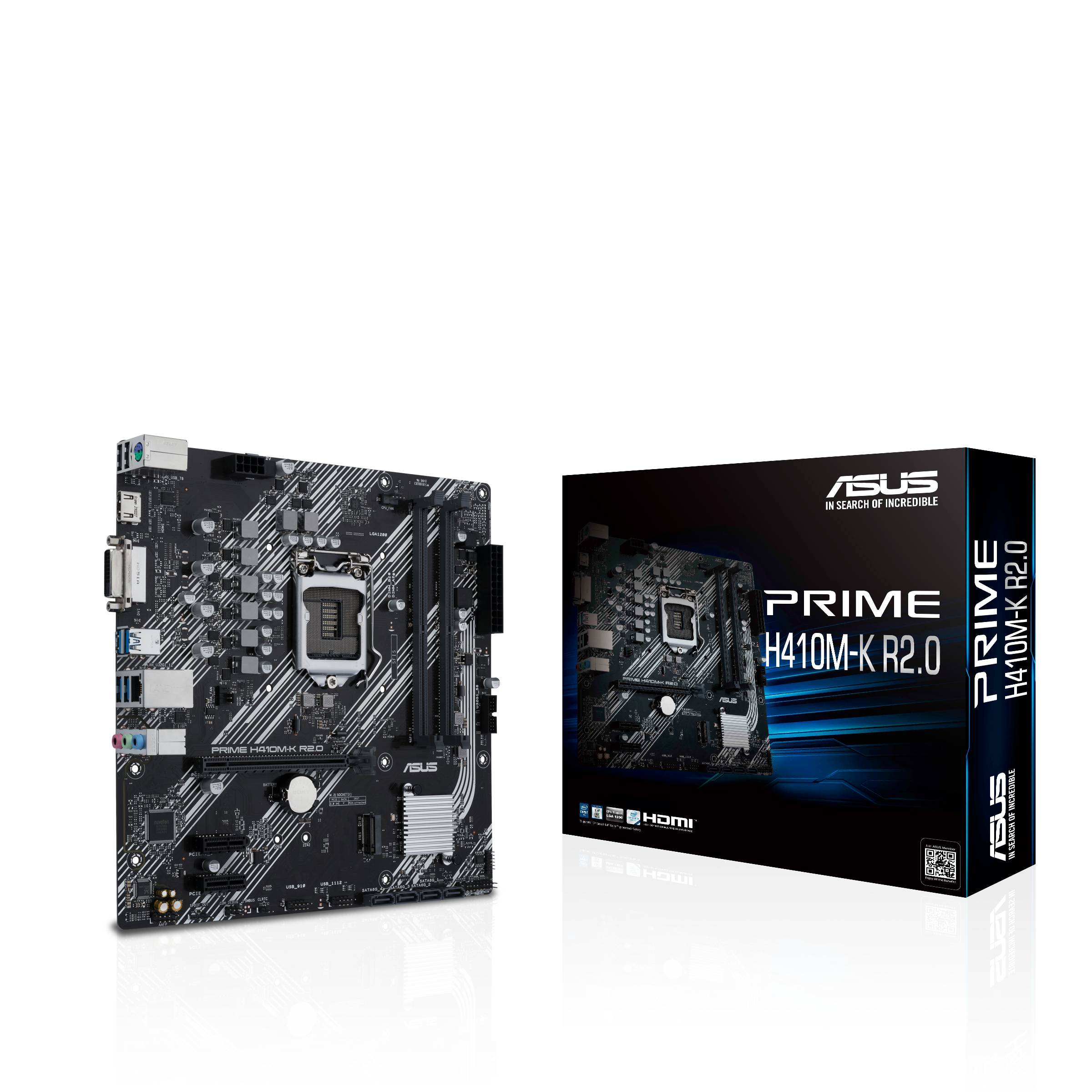 Rca Informatique - image du produit : PRIME H410M-K R2.0 LGA1200 H470 DDR4 M.2 HDMI MICROATX