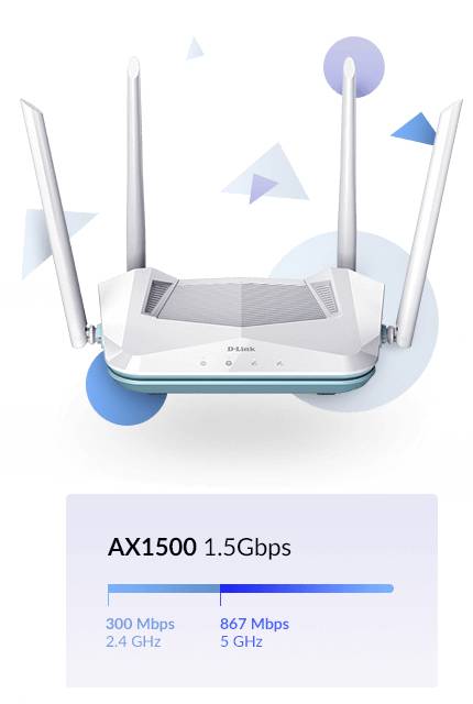 Rca Informatique - image du produit : EAGLE PRO AI AX1500 SMART ROUTER