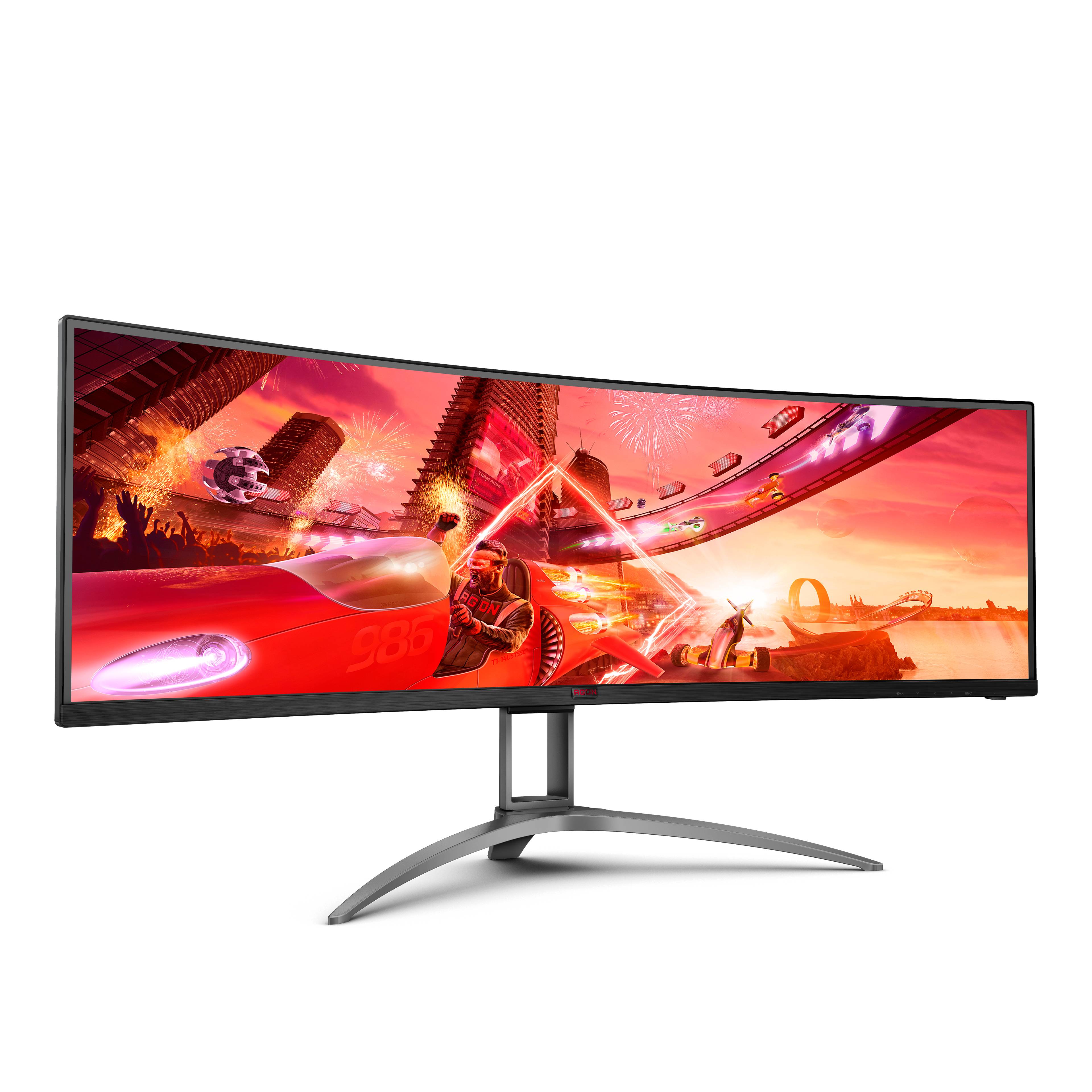 Rca Informatique - image du produit : AG493QCX 48.8IN CURV VA DQHD 144HZ/400CD/2HDMI/2DP/4USB/HAS