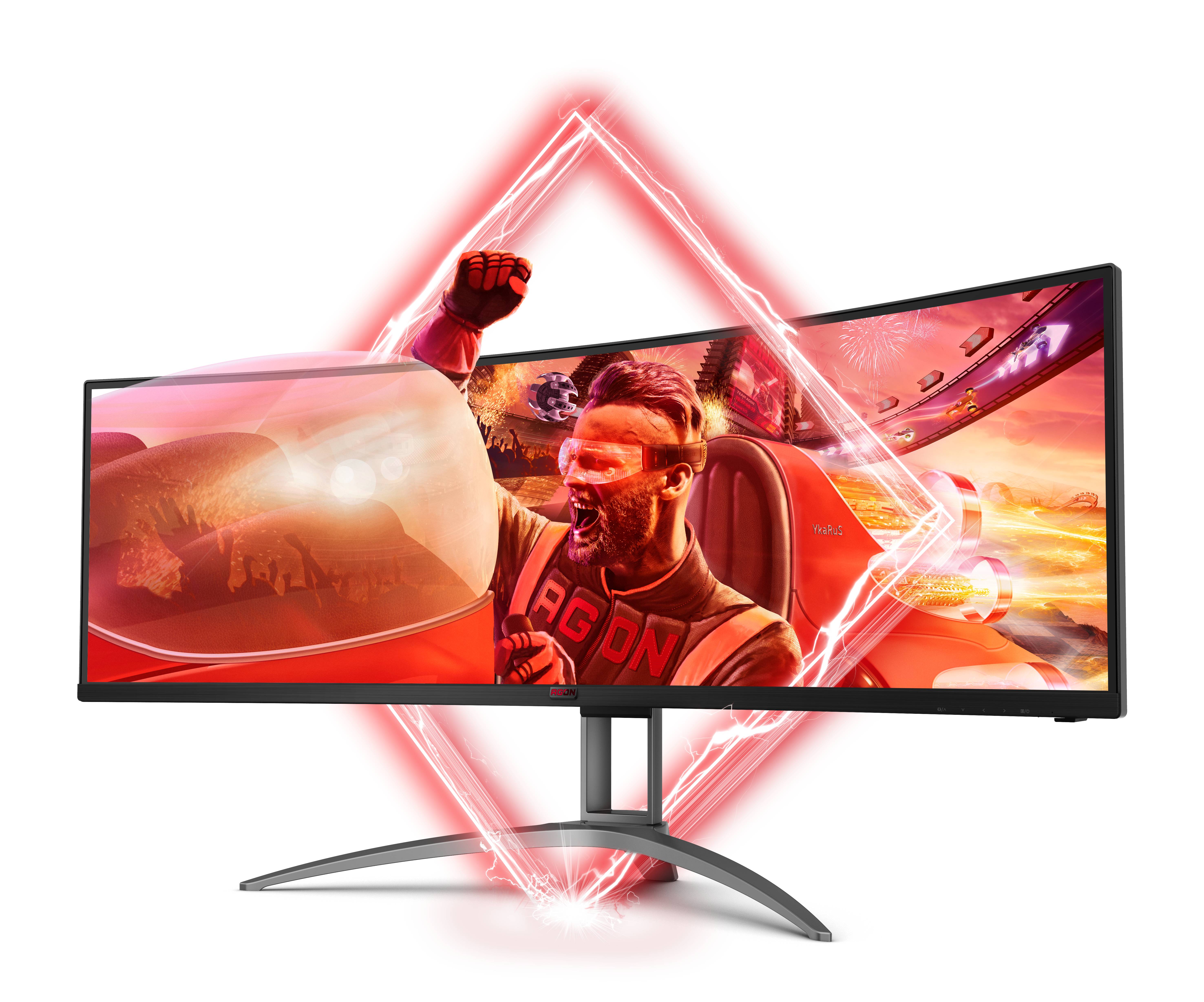 Rca Informatique - image du produit : AG493QCX 48.8IN CURV VA DQHD 144HZ/400CD/2HDMI/2DP/4USB/HAS