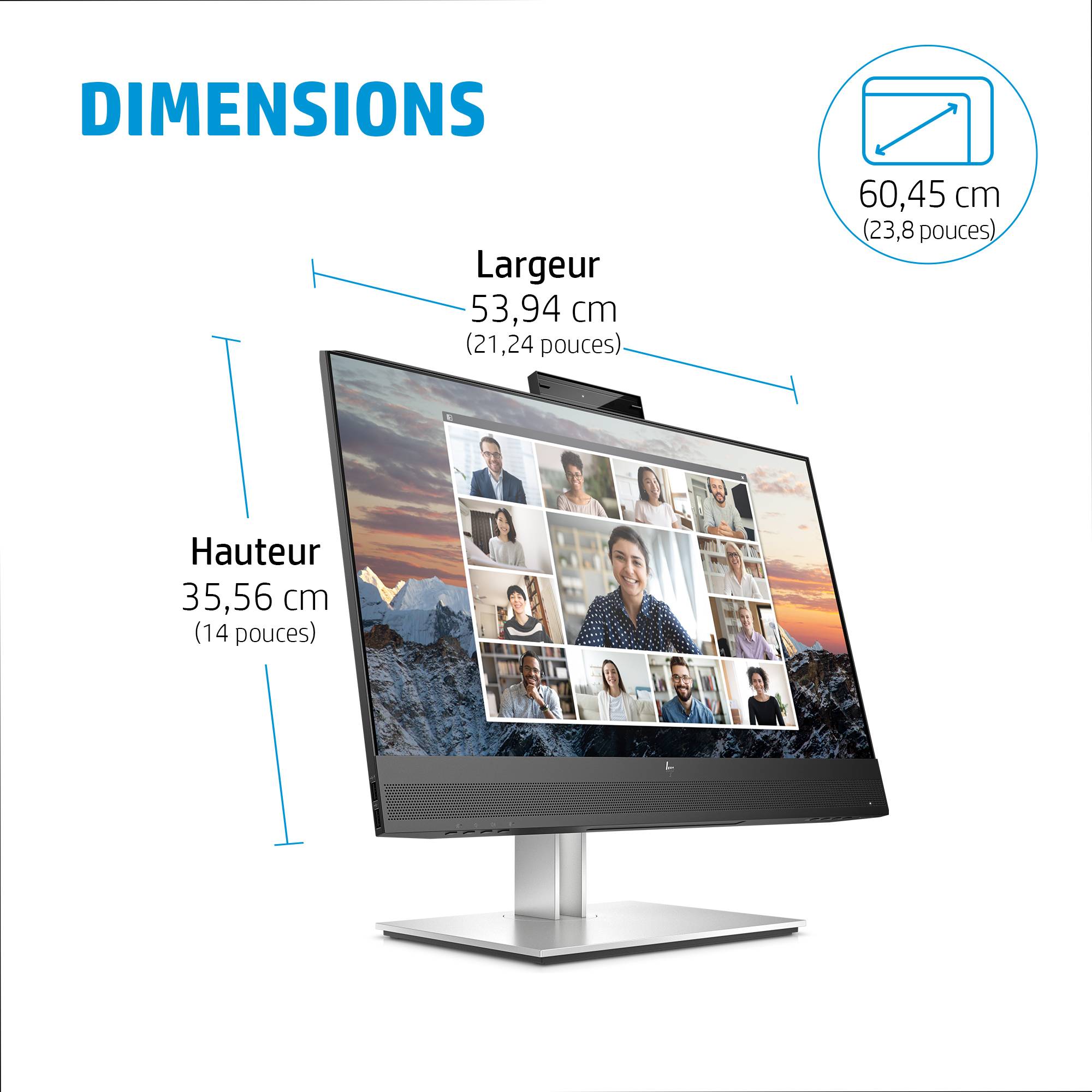 Rca Informatique - image du produit : HP E24M G4 USB-C CONF FHD MONITOR EUROPE - ENGLISH LOCALIZ