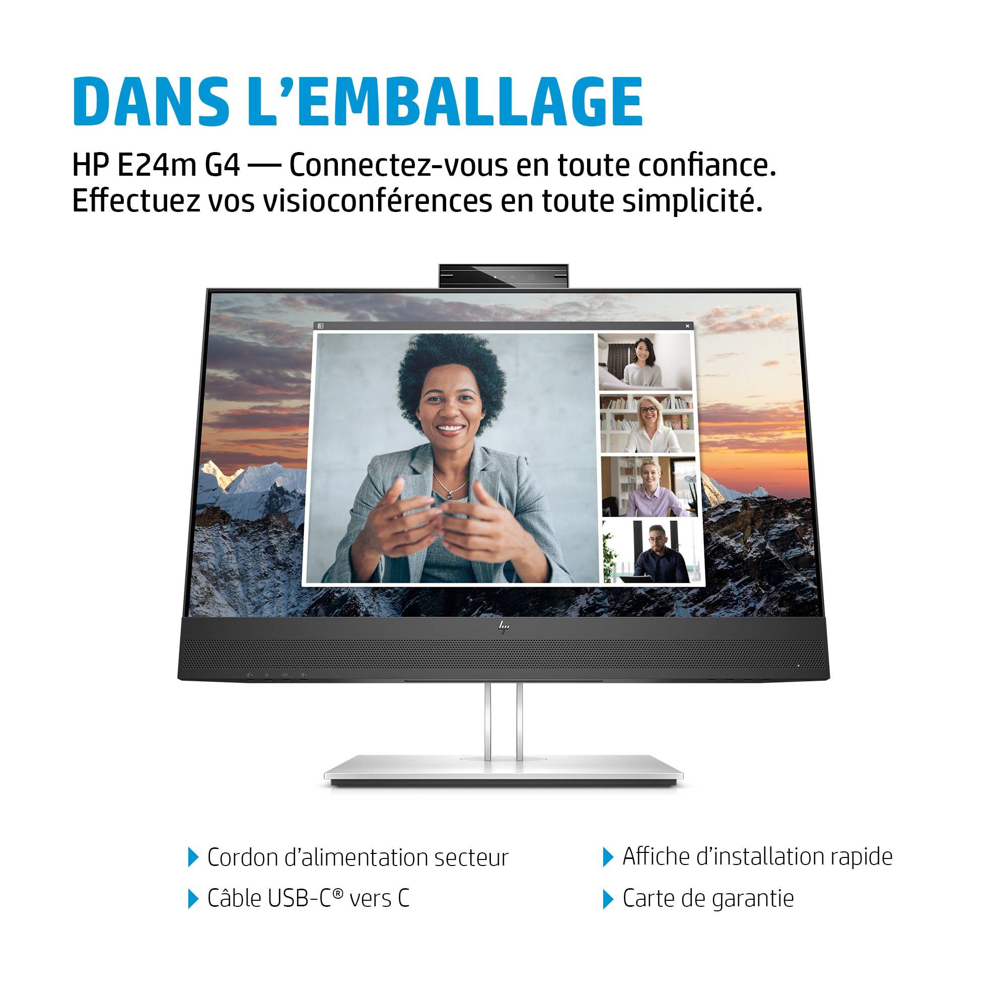 Rca Informatique - image du produit : HP E24M G4 USB-C CONF FHD MONITOR EUROPE - ENGLISH LOCALIZ