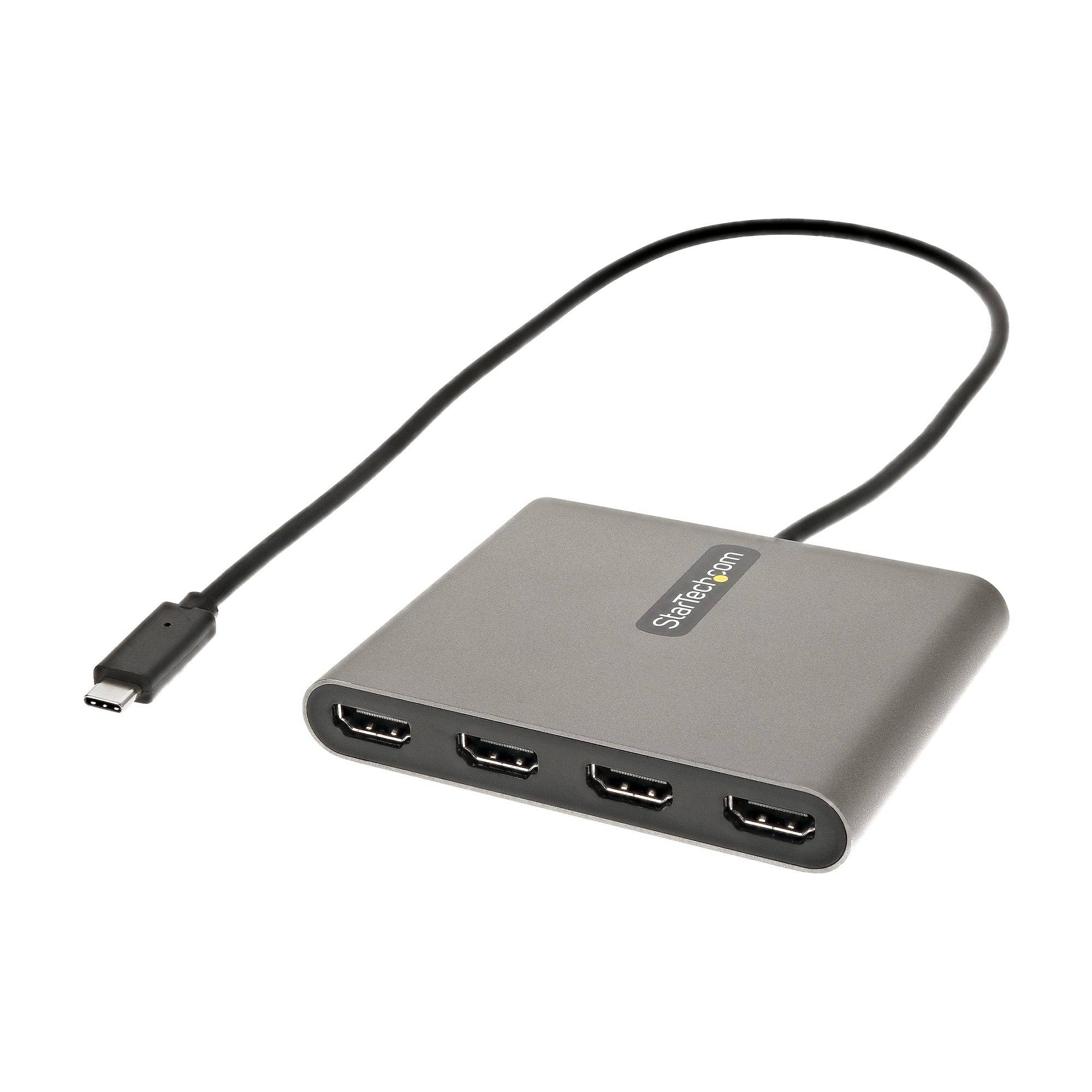 Rca Informatique - Image du produit : ADAPTATEUR USB C VERS 4 HDMI CARTE VIDEO/GRAPHIQUE EXTERNE