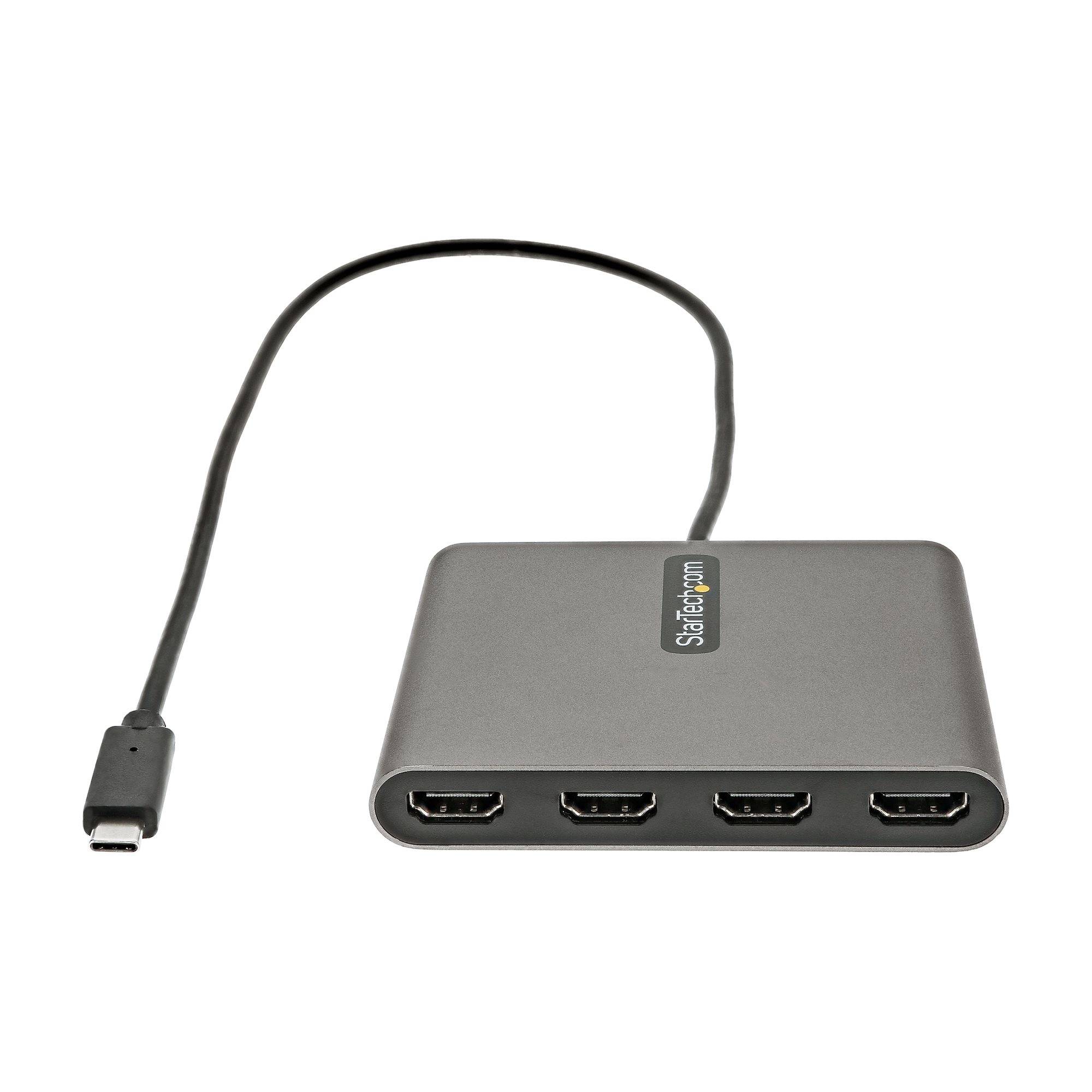 Rca Informatique - image du produit : ADAPTATEUR USB C VERS 4 HDMI CARTE VIDEO/GRAPHIQUE EXTERNE