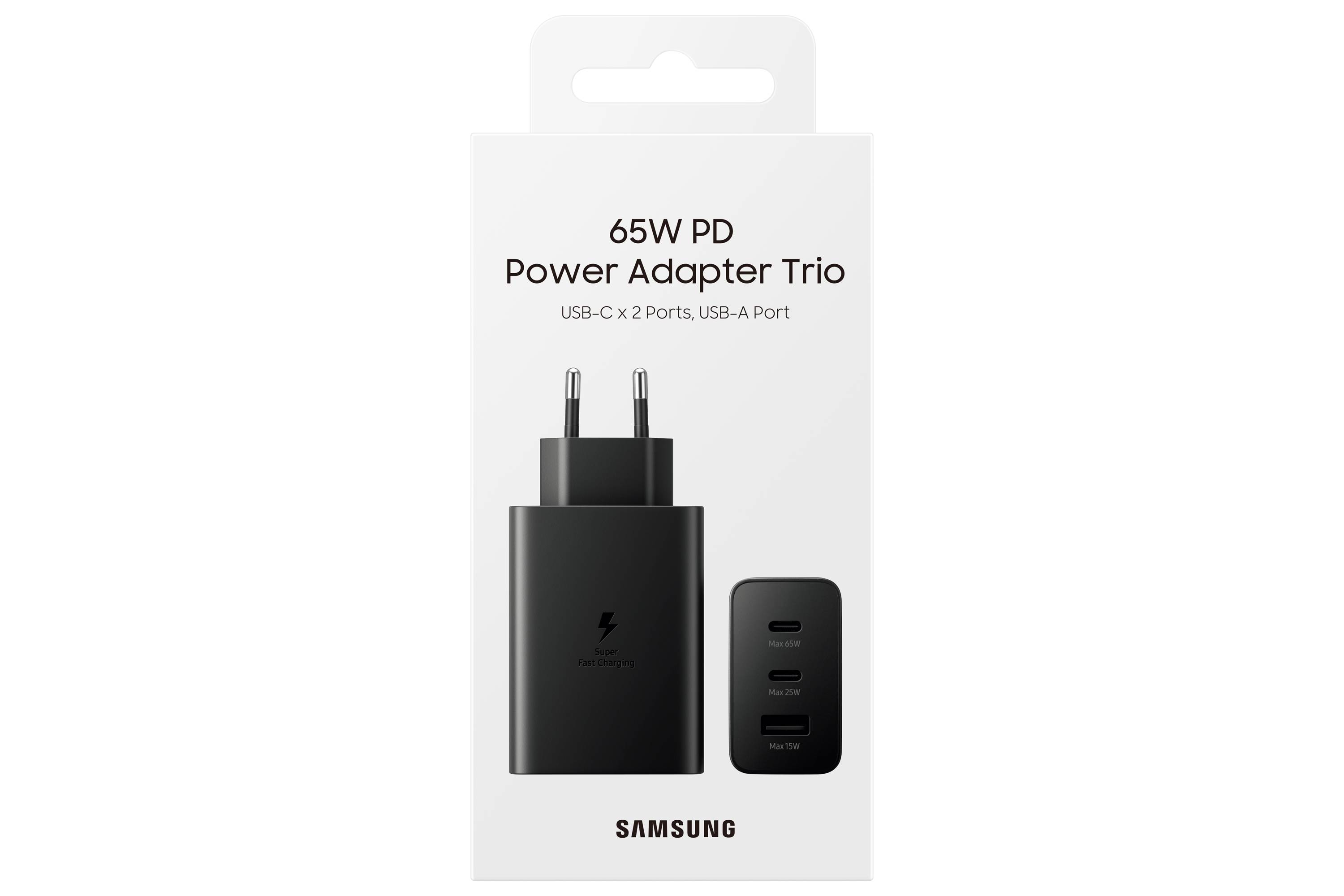 Rca Informatique - image du produit : SAMSUNG 65W POWER ADAPTER TRIO MAINS CHARGER