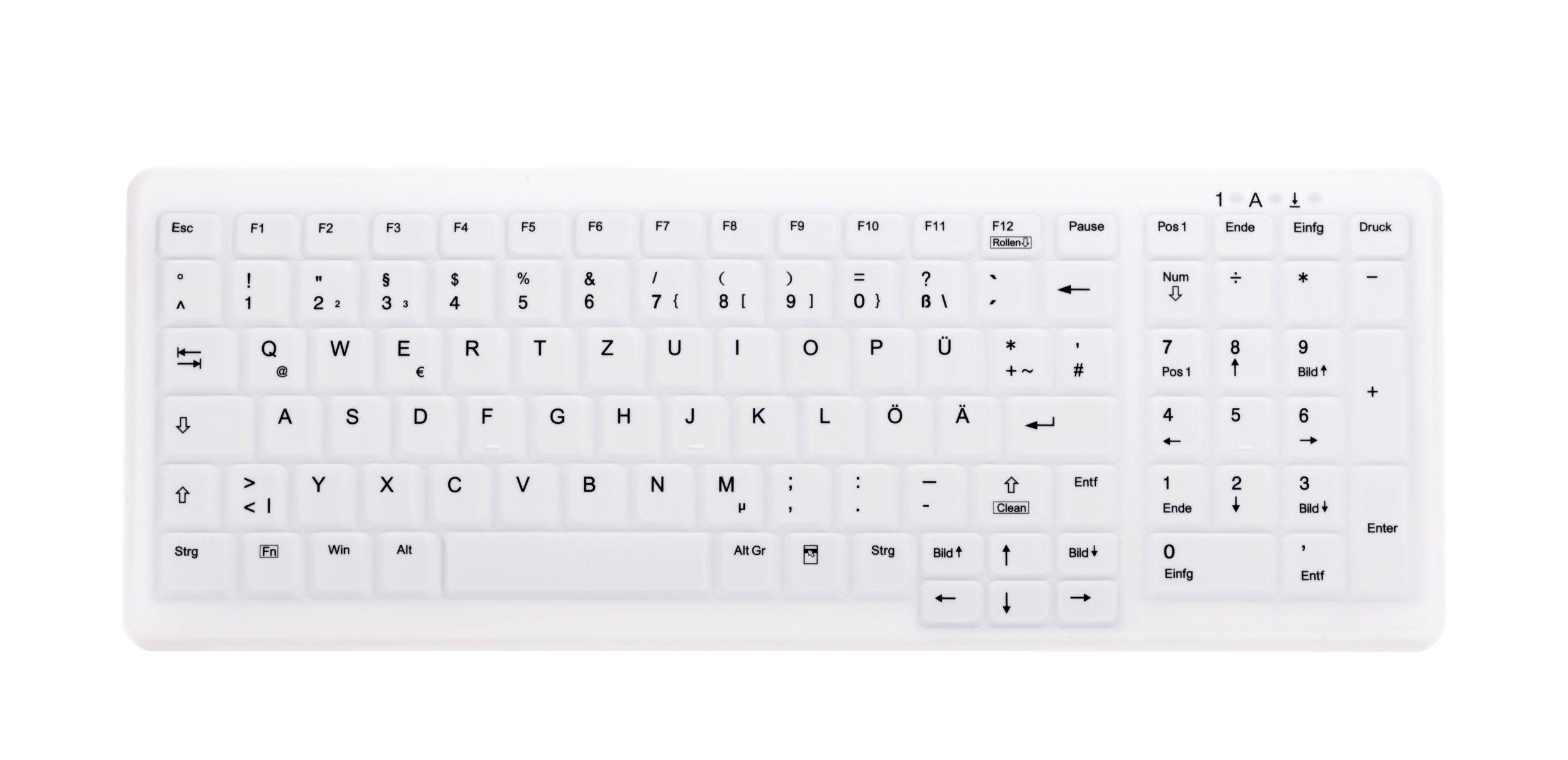 Rca Informatique - Image du produit : CHERRY AK-C7000 PROT. KEYBOARD WHITE