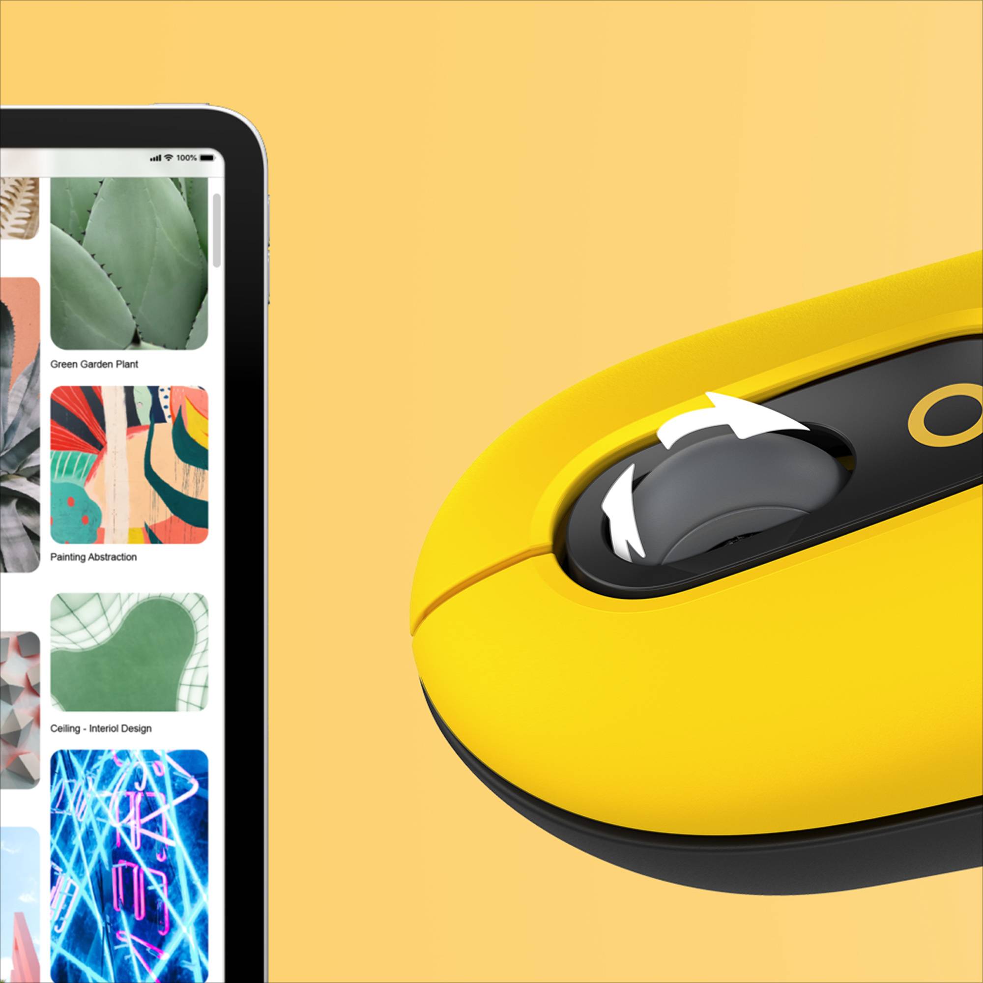 Rca Informatique - image du produit : POP MOUSE - BLAST-YELLOW -EMEA