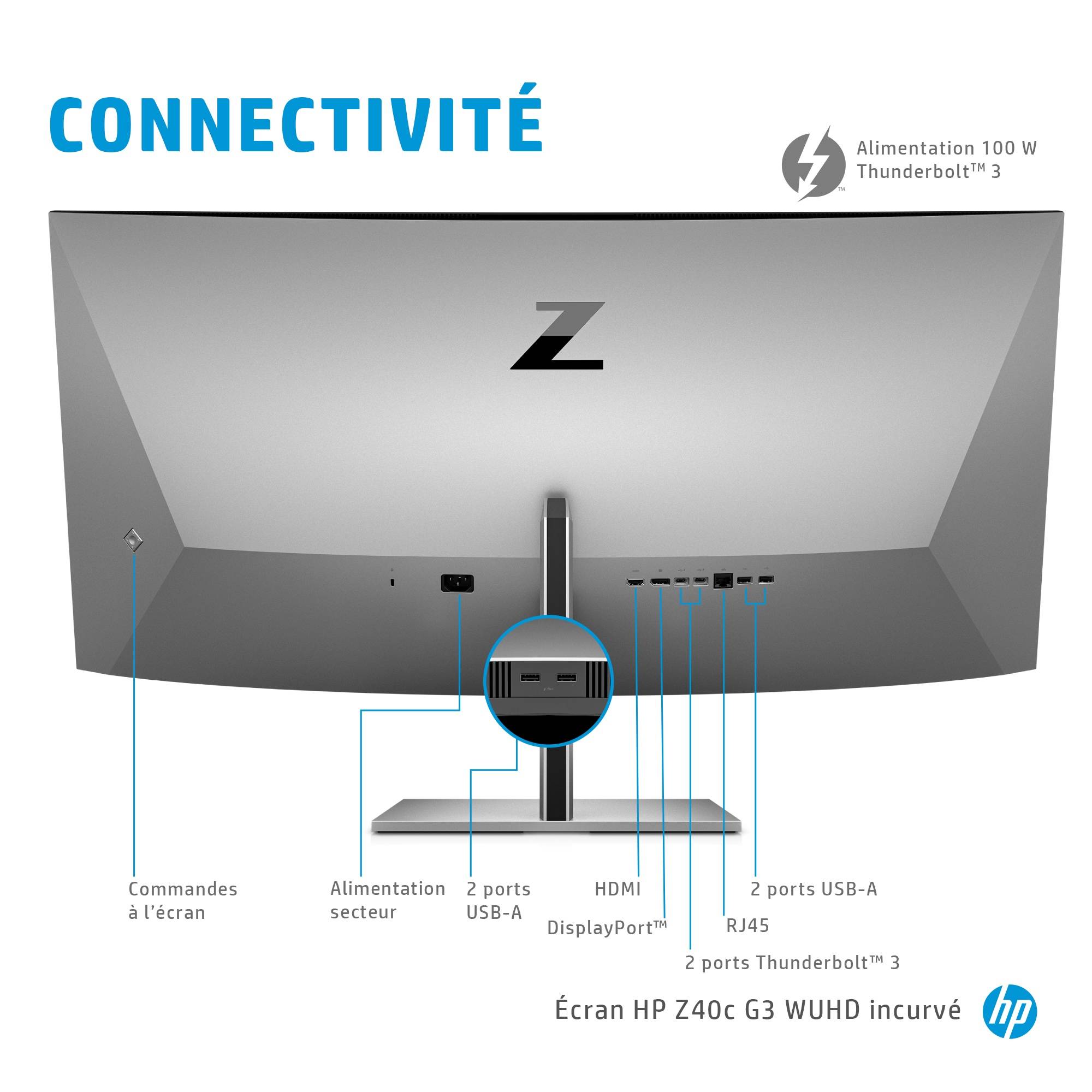 Rca Informatique - image du produit : HP Z40C G3 CURVED WUHD DISPLAY EUROPE - ENGLISH LOCALIZATION