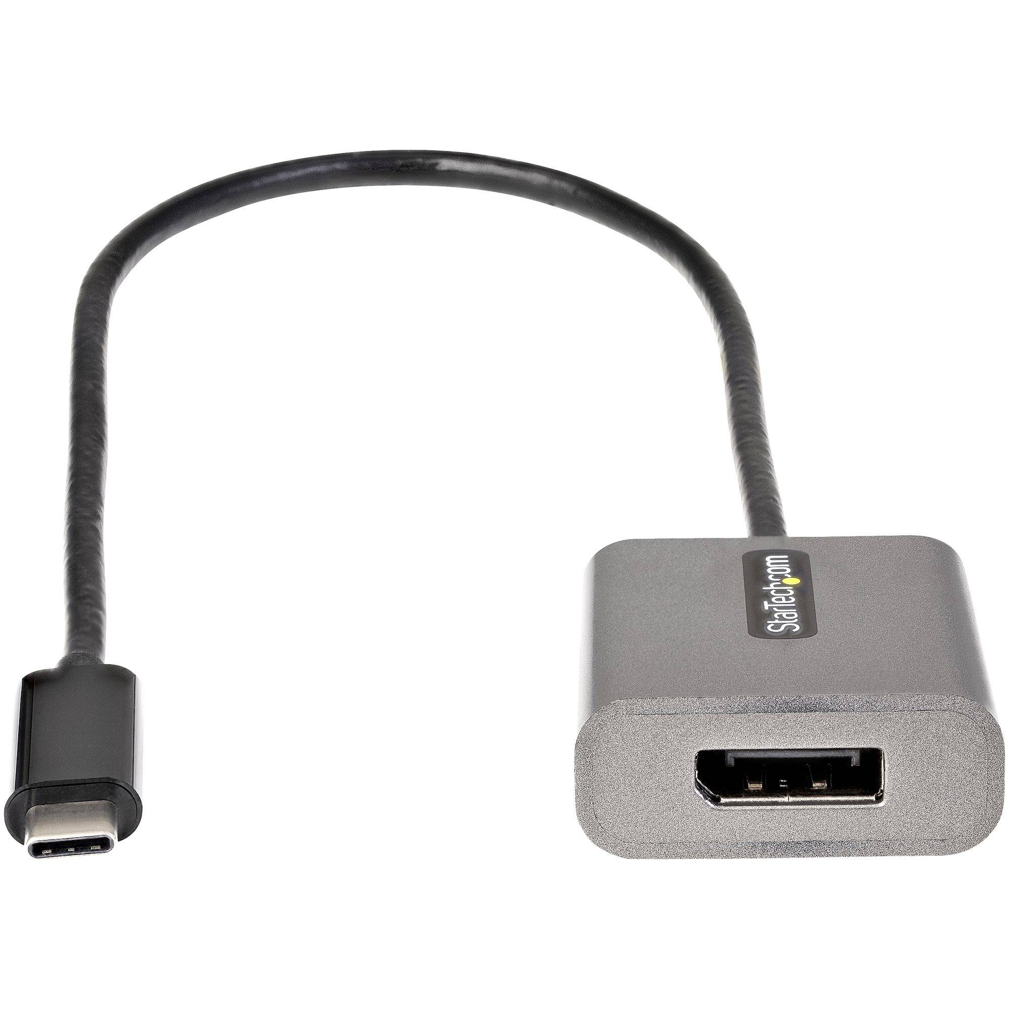 Rca Informatique - image du produit : ADAPTATEUR USB C VERS DP 1.4 VIDEO 8K/4K 60HZ - CABLE 30CM