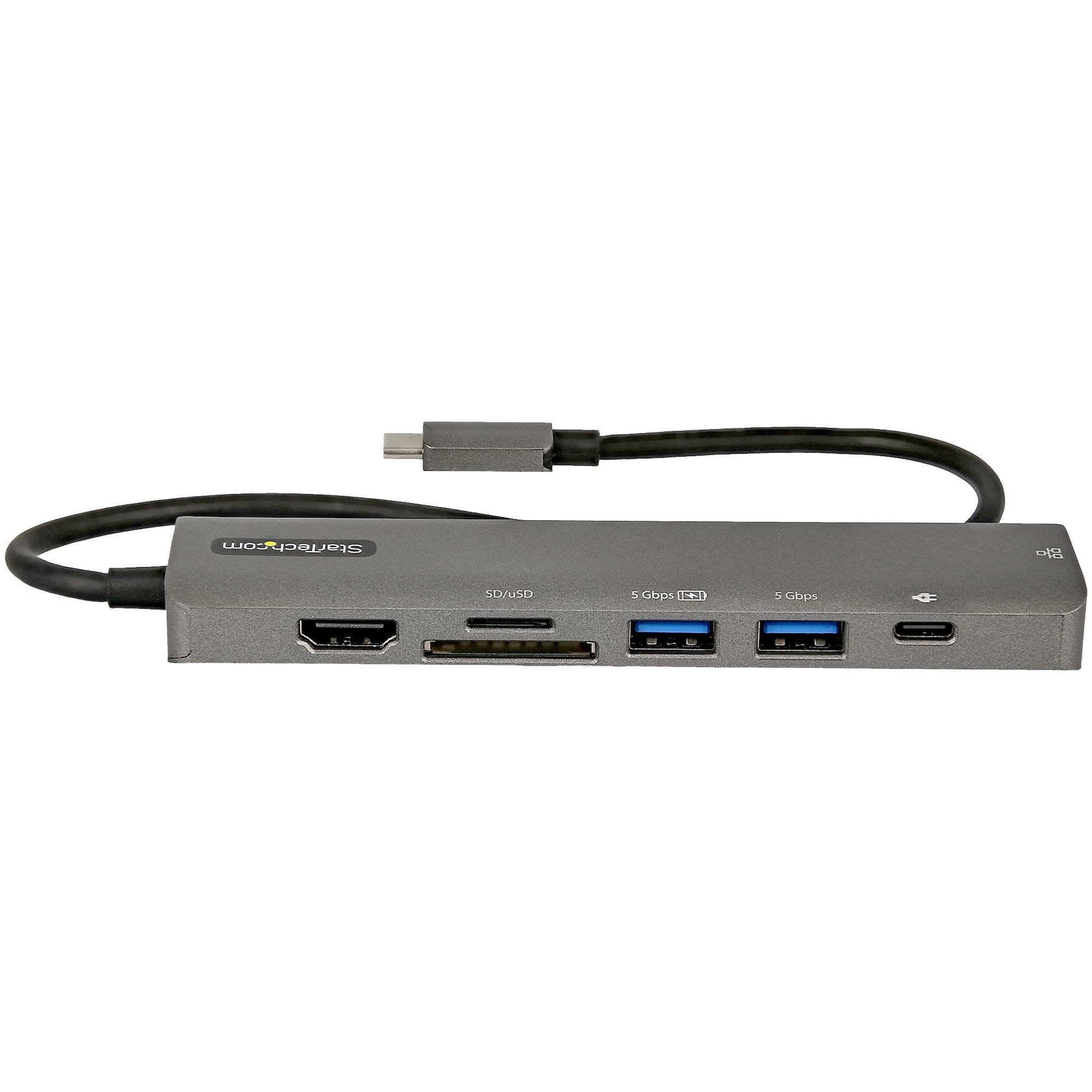 Rca Informatique - image du produit : ADAPTATEUR MULTIPORT USB-C 4K HDMI 2.0 - 100W PD PASSTHROUGH