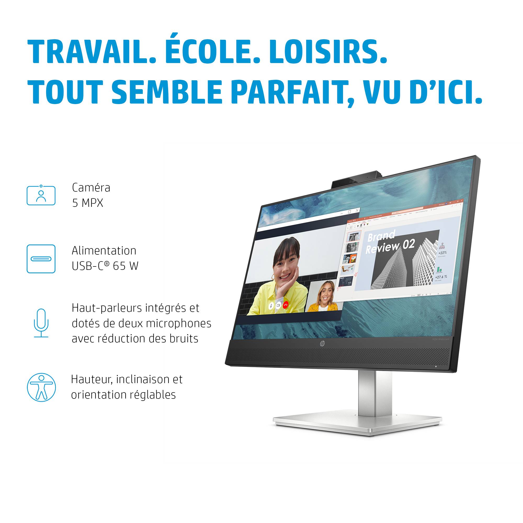 Rca Informatique - image du produit : M24 23.8IN FHD IPS 1920X1080 16:9 5MS HDMI/DP 1000:1