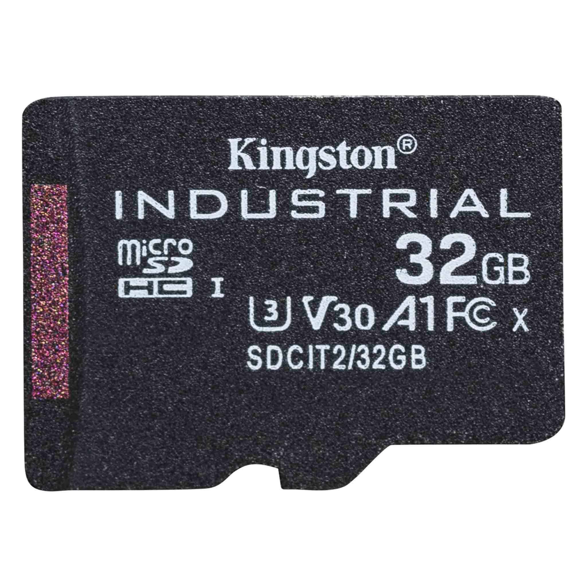 Rca Informatique - image du produit : 32GB MICROSDHC INDUSTRIAL C10 A1 PSLC CARD SINGLEPACK W/O ADPT