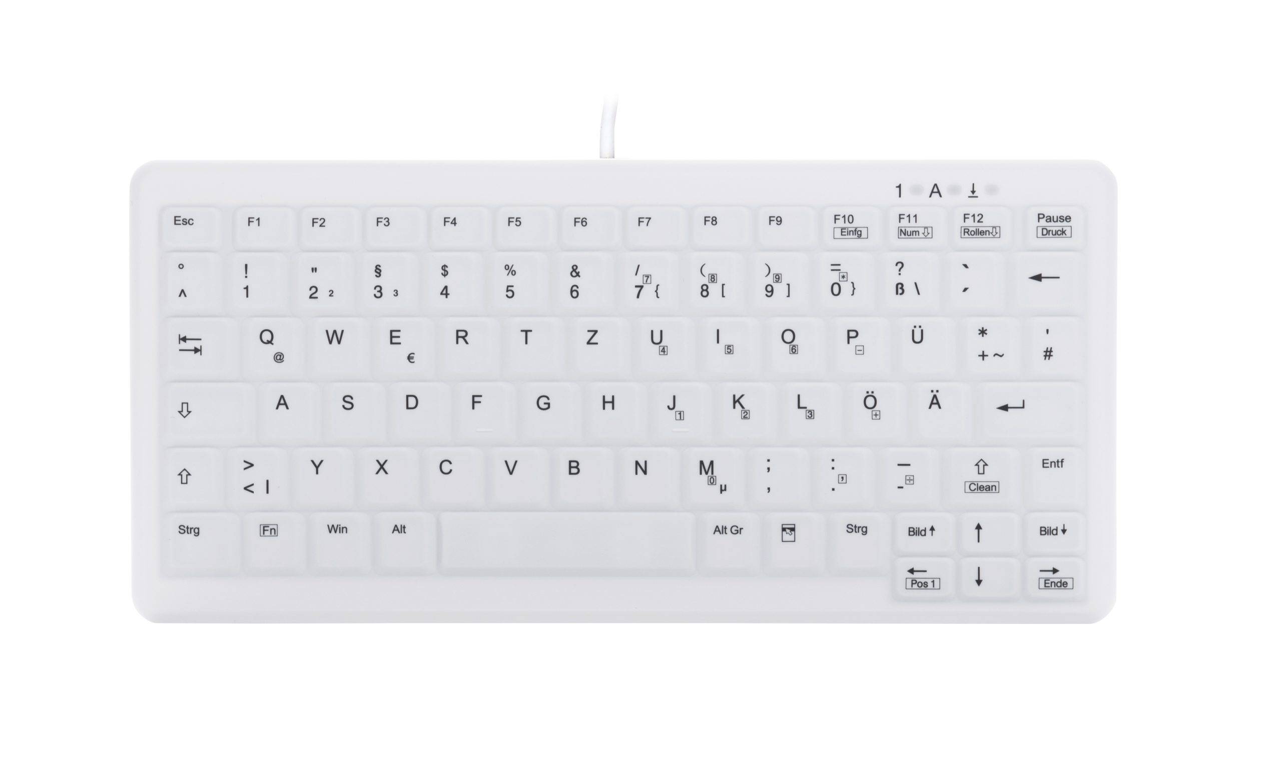 Rca Informatique - Image du produit : CHERRY AK-C4110 PROT. KEYBOARD WHITE