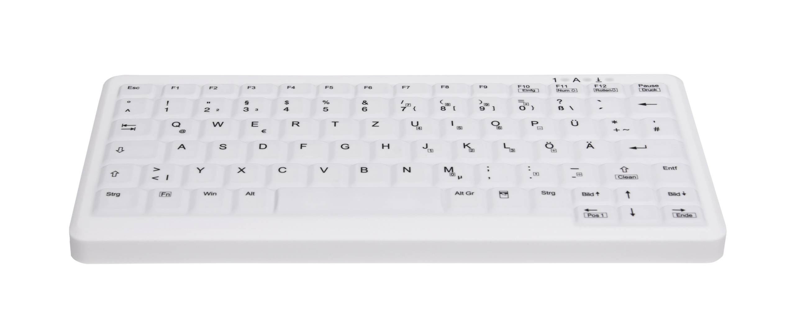 Rca Informatique - image du produit : CHERRY AK-C4110 PROT. KEYBOARD WHITE