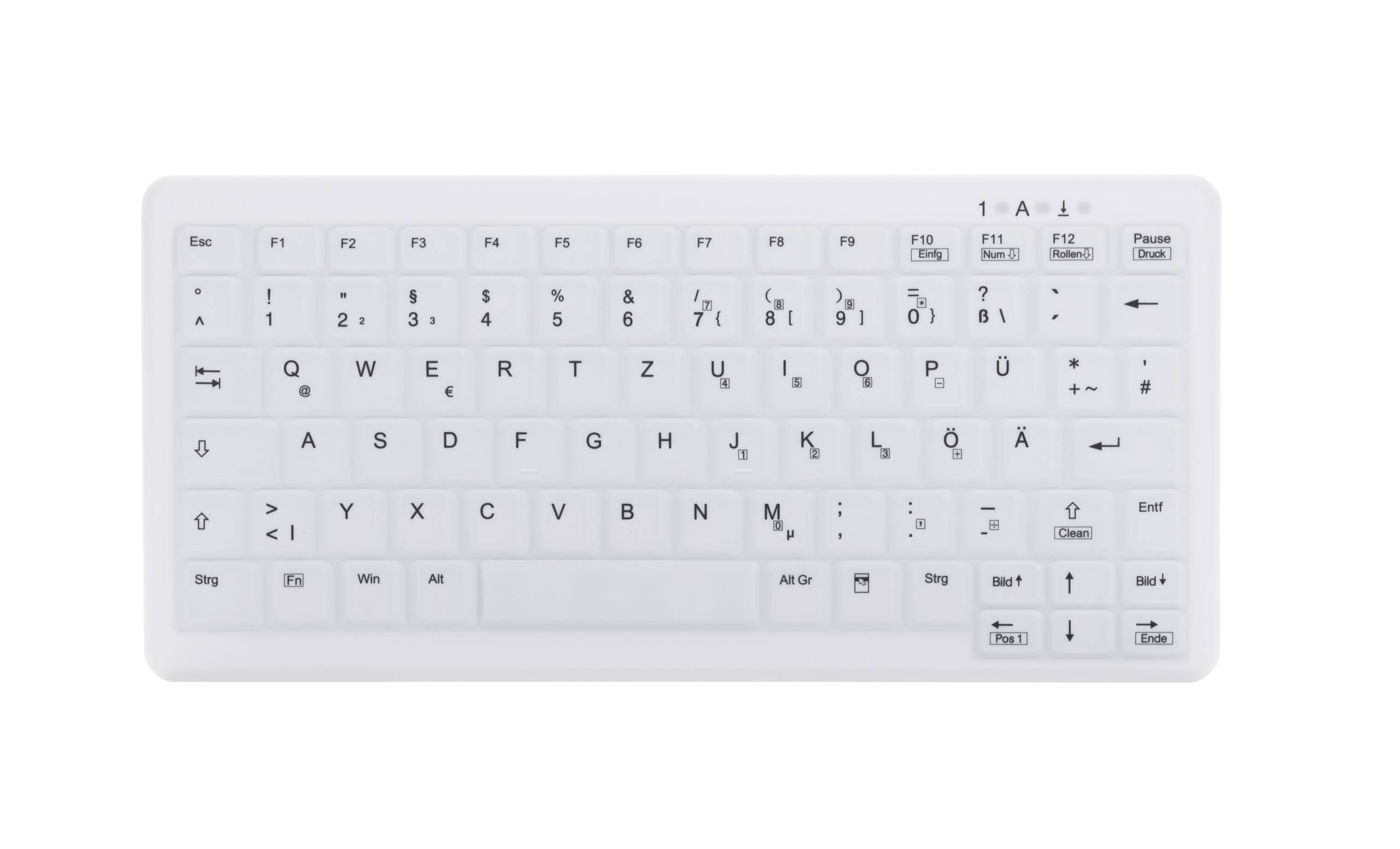 Rca Informatique - Image du produit : CHERRY AK-C4110 PROT. KEYBOARD WHITE