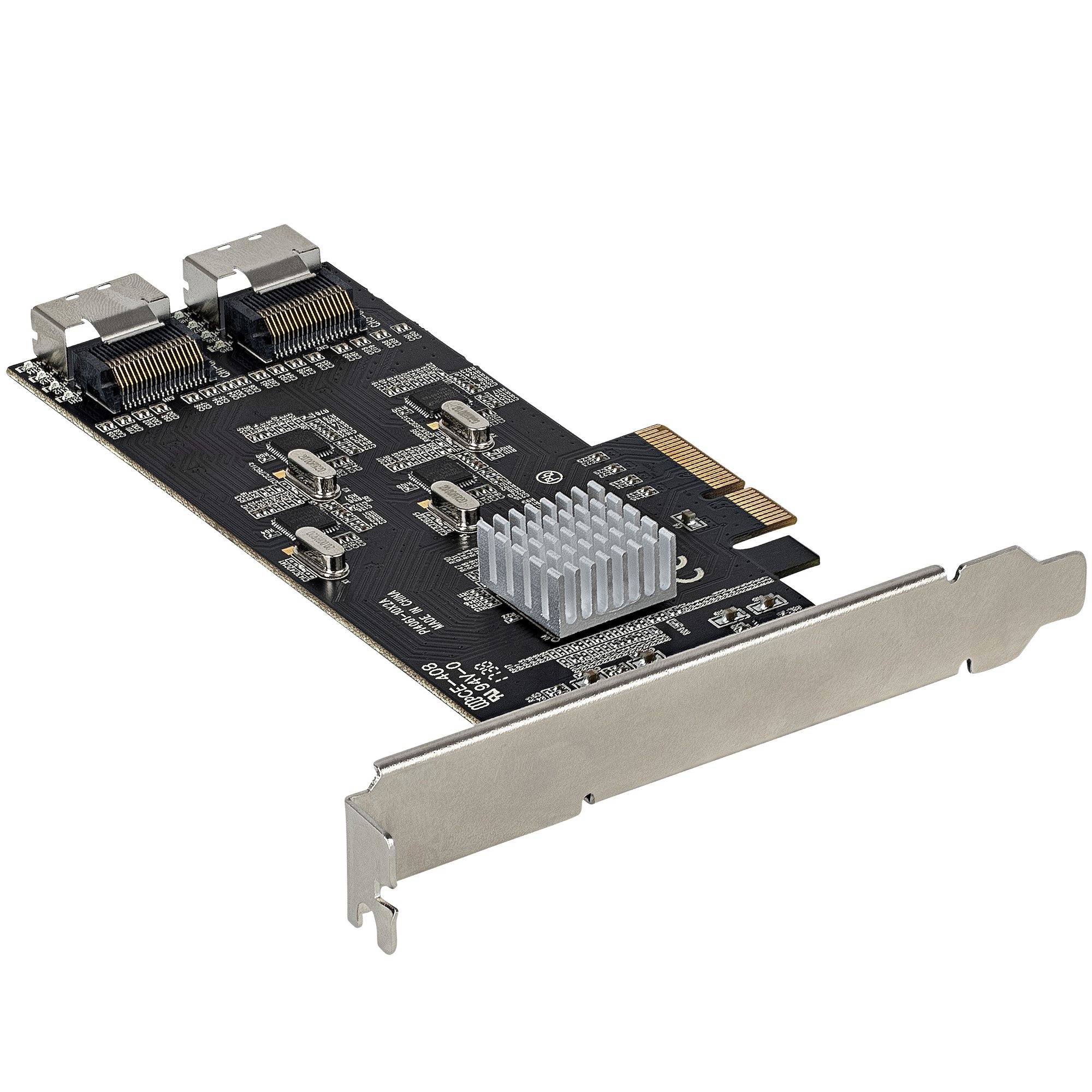 Rca Informatique - image du produit : CARTE CONTROLEUR SATA PCIE 8 PORTS - PCIE X4 SATA III 6GBPS