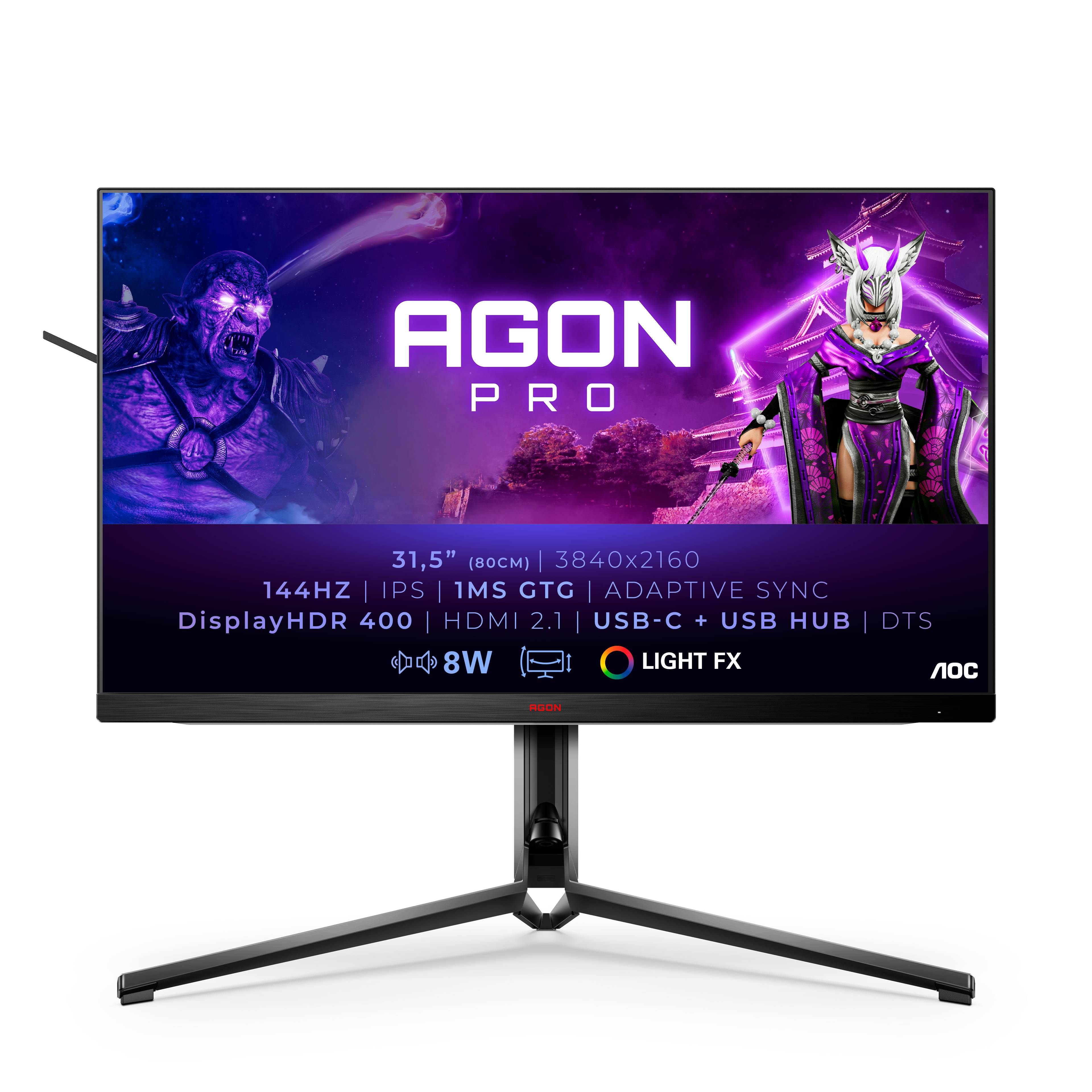 Rca Informatique - Image du produit : 31.5IN WLED 3840X2160 16:9 1MS AG324UX 1000:1 HDMI/DP/USB