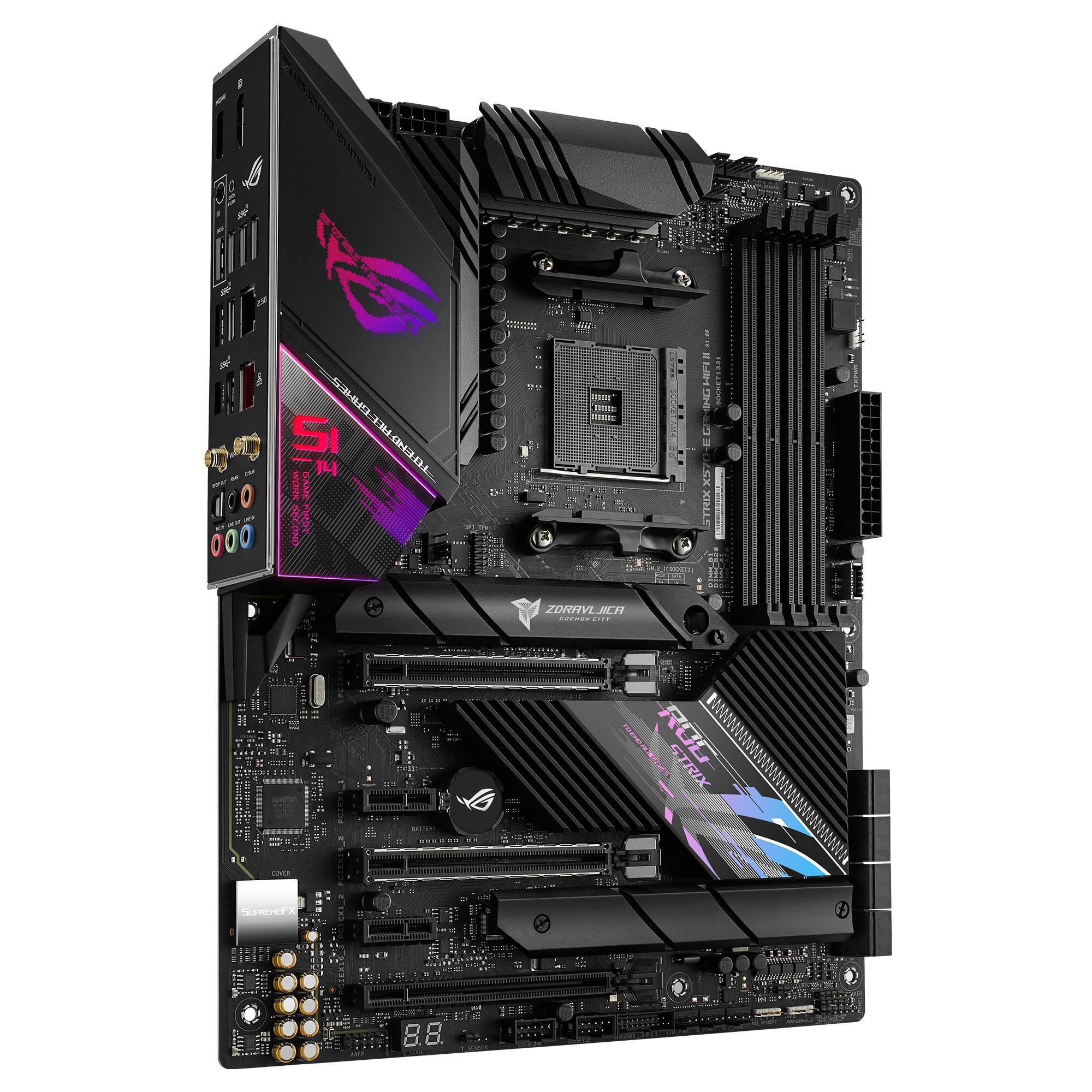 Rca Informatique - image du produit : ROG STRIX X570-E GAMING WIFI II//AMD X570 USB3.2 GEN 2 MB