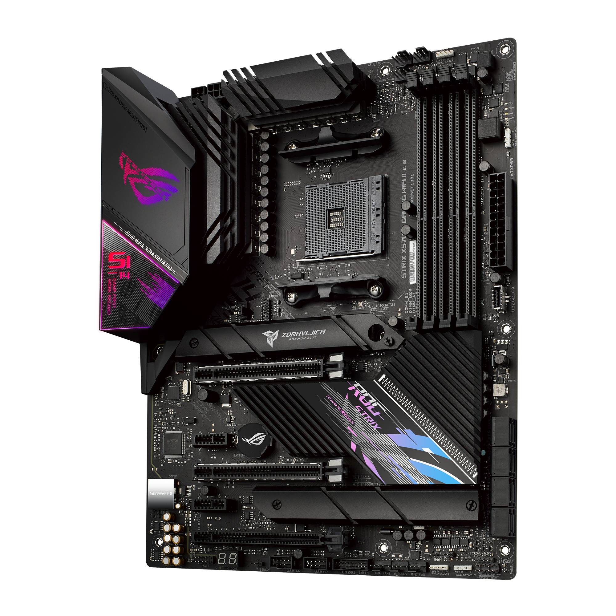 Rca Informatique - image du produit : ROG STRIX X570-E GAMING WIFI II//AMD X570 USB3.2 GEN 2 MB