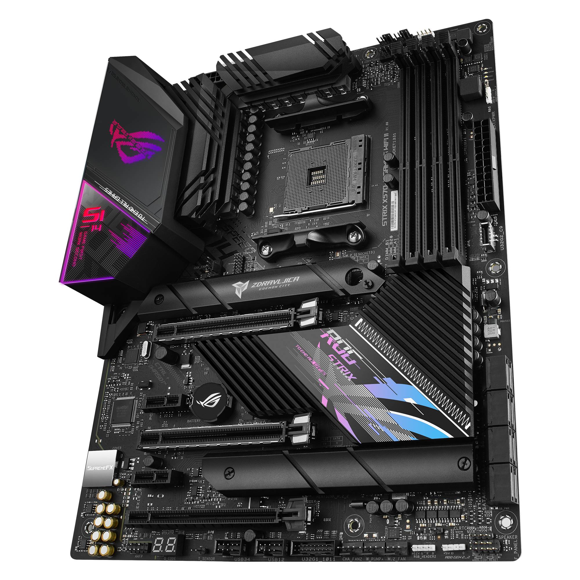 Rca Informatique - image du produit : ROG STRIX X570-E GAMING WIFI II//AMD X570 USB3.2 GEN 2 MB