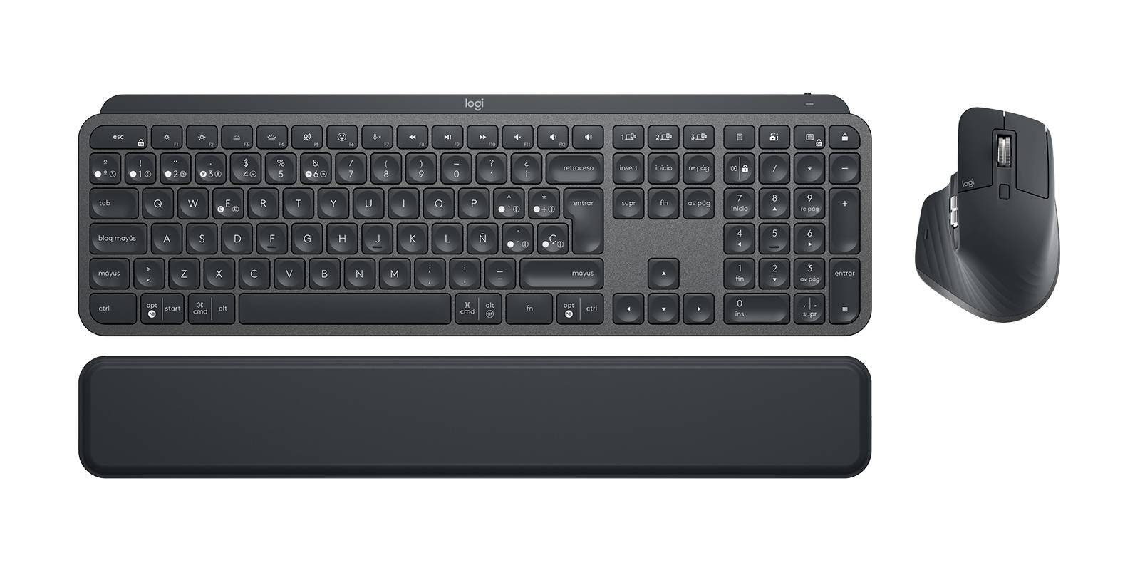 Rca Informatique - image du produit : MX KEYS COMBO FOR BUSINESS GRAPHITE - ESP - MEDITER