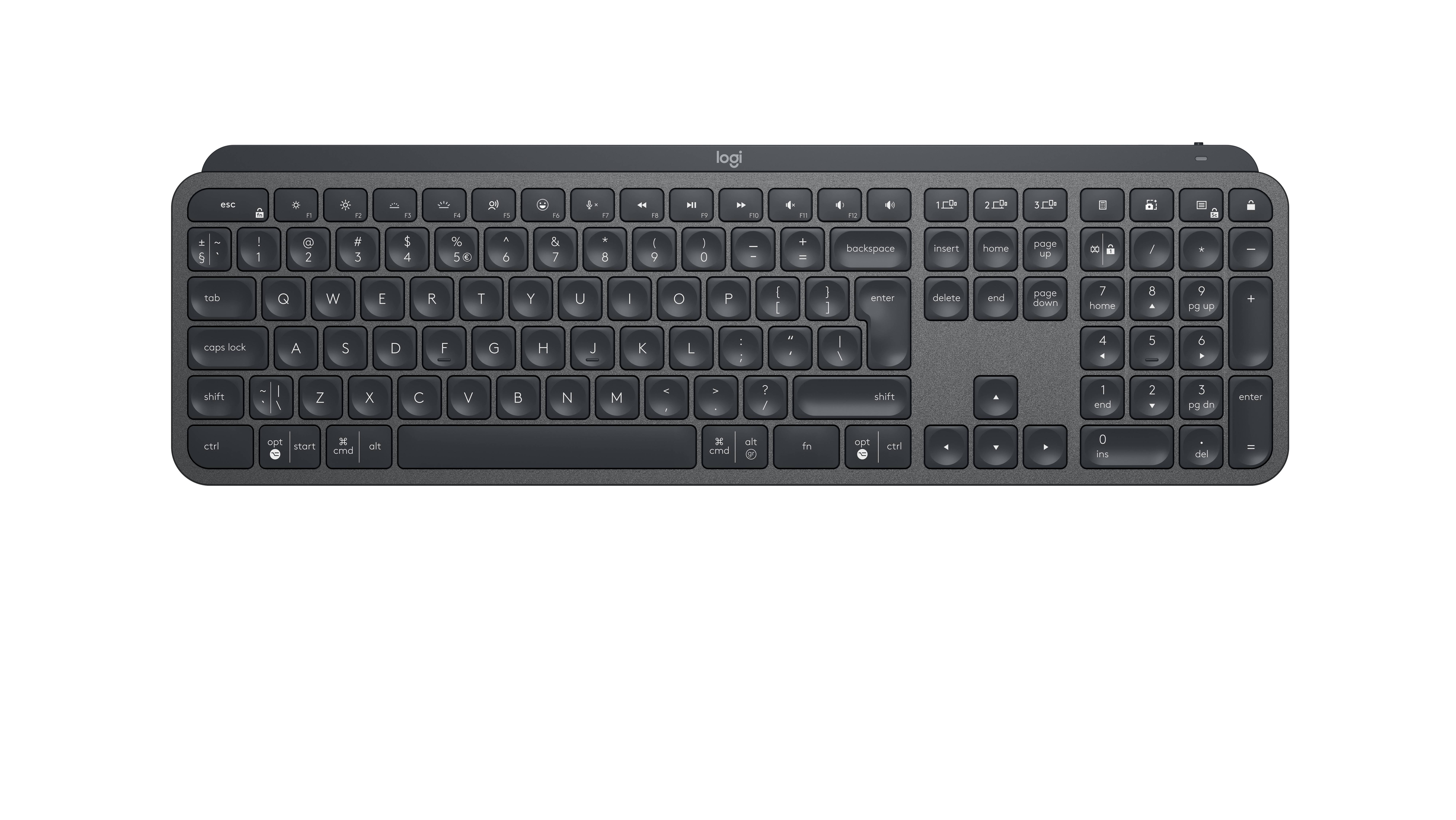 Rca Informatique - image du produit : MX KEYS FOR BUSINESS - GRAPHITE PAN - NORDIC