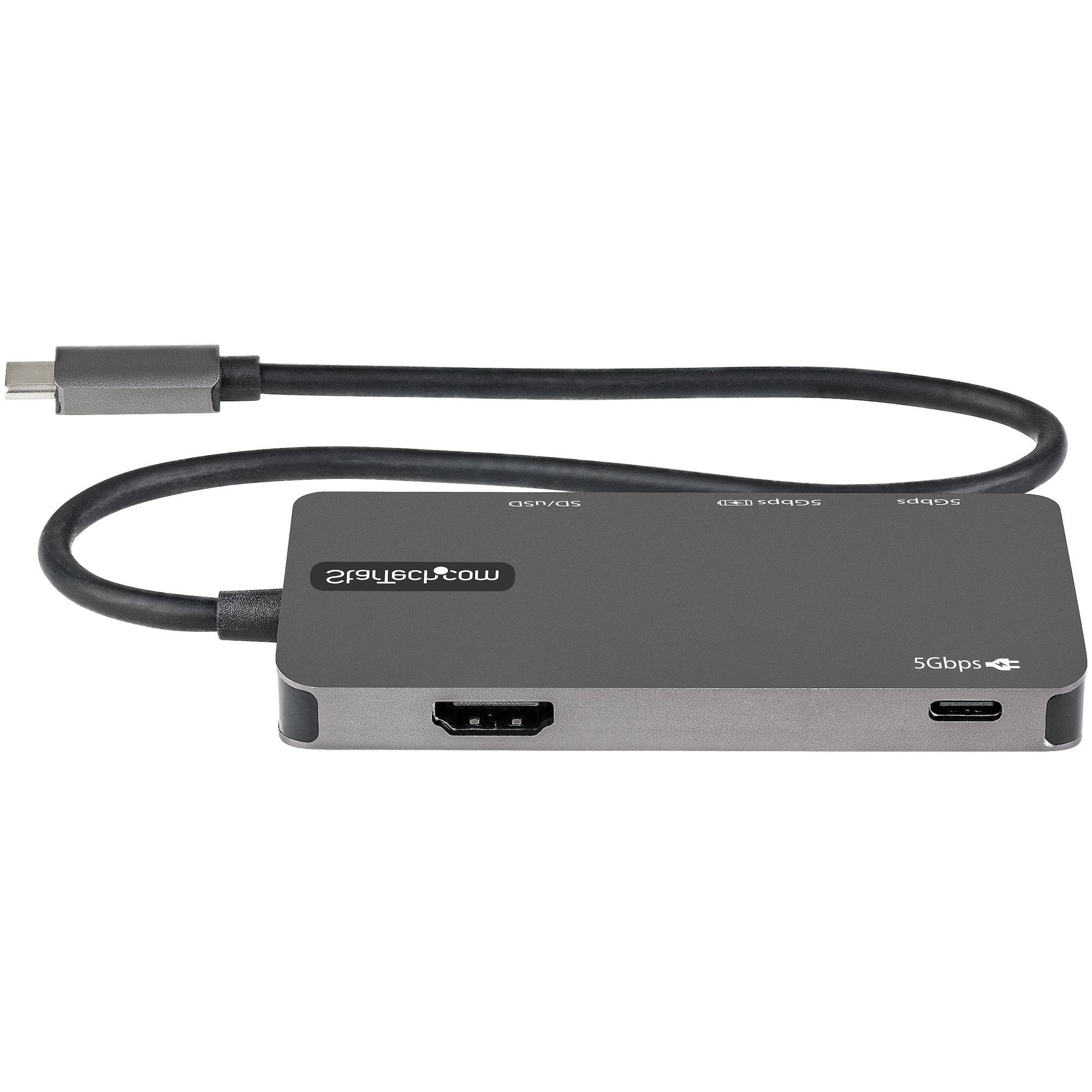 Rca Informatique - image du produit : ADAPTATEUR MULTIPORT USB-C ALIMENTATION 100W PT SD/MICROSD