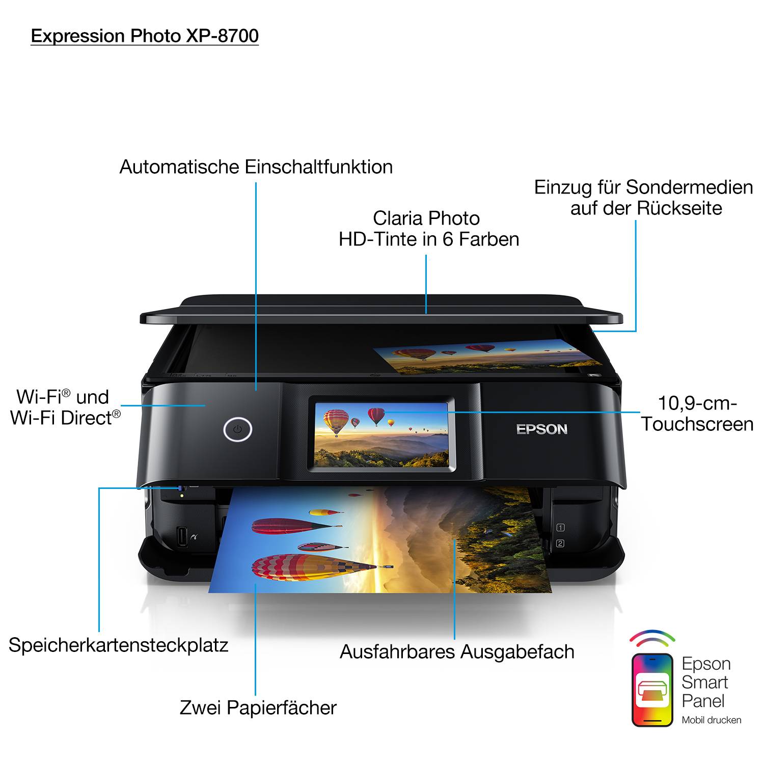 Rca Informatique - image du produit : EXPRESSION XP-8700 A4 4800DPI 96BIT 349X527X183 MM