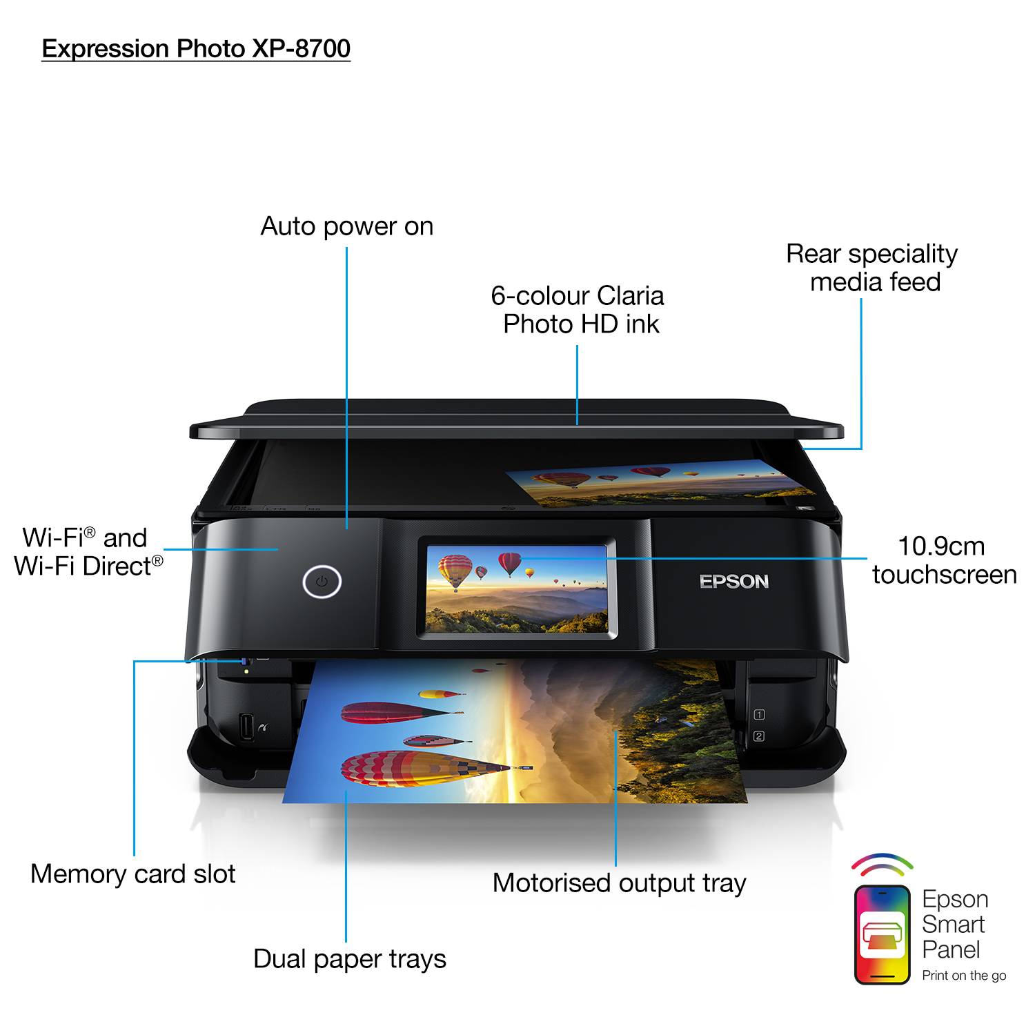 Rca Informatique - image du produit : EXPRESSION XP-8700 A4 4800DPI 96BIT 349X527X183 MM