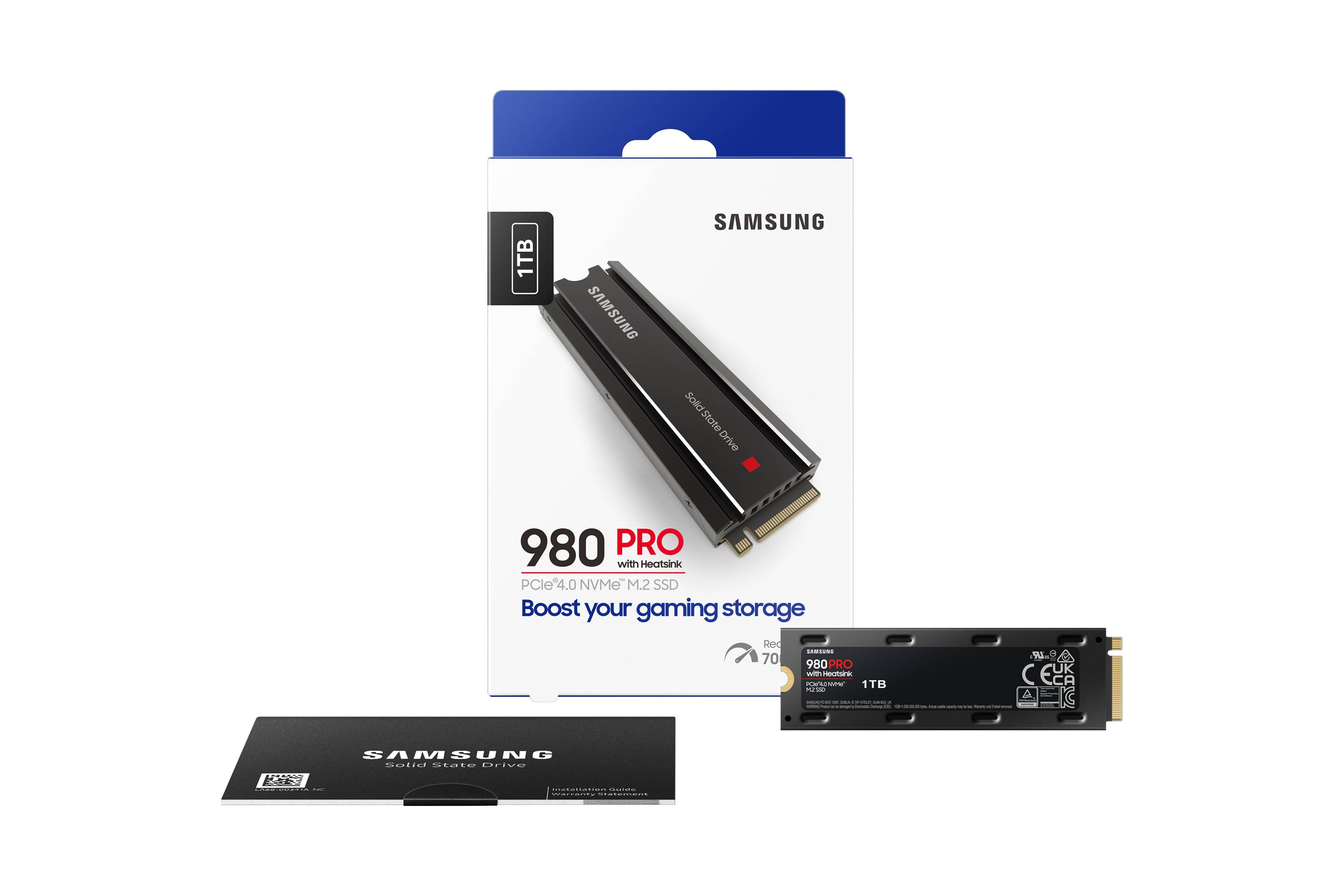 Rca Informatique - image du produit : SSD 980 PRO M.2 1TB PCIE4.0X4 NVME 1.3 W/HEATSINK