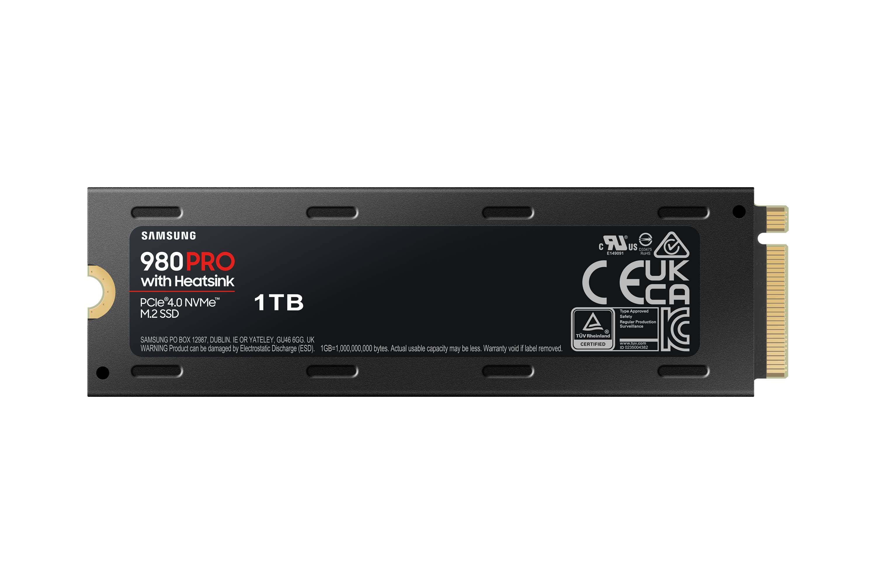 Rca Informatique - image du produit : SSD 980 PRO M.2 1TB PCIE4.0X4 NVME 1.3 W/HEATSINK