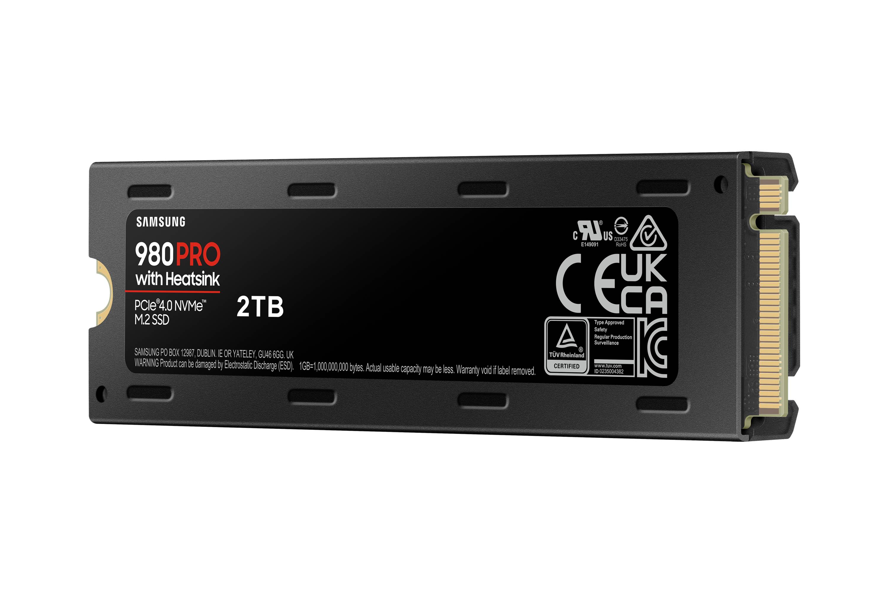 Rca Informatique - image du produit : SSD 980 PRO M.2 2TB PCIE4.0X4 NVME 1.3 W/HEATSINK