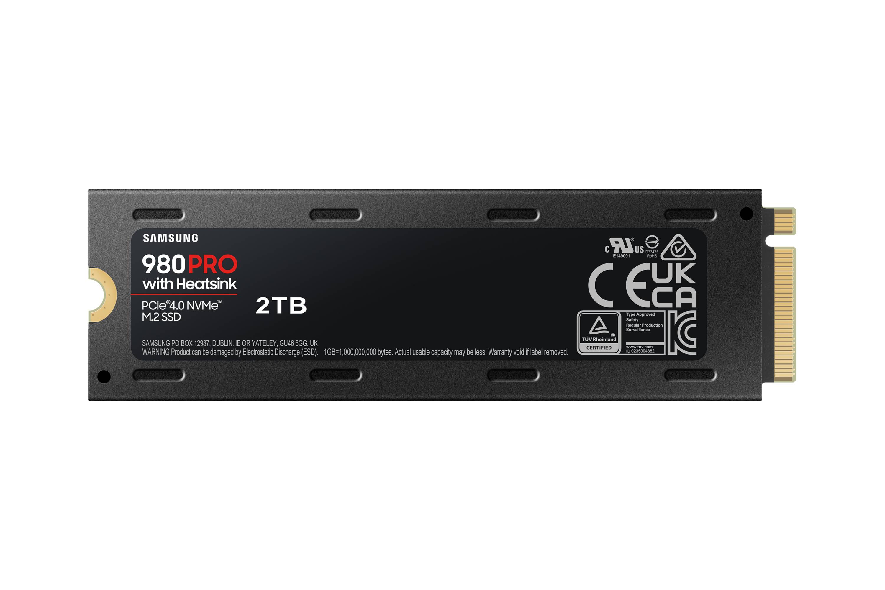 Rca Informatique - image du produit : SSD 980 PRO M.2 2TB PCIE4.0X4 NVME 1.3 W/HEATSINK