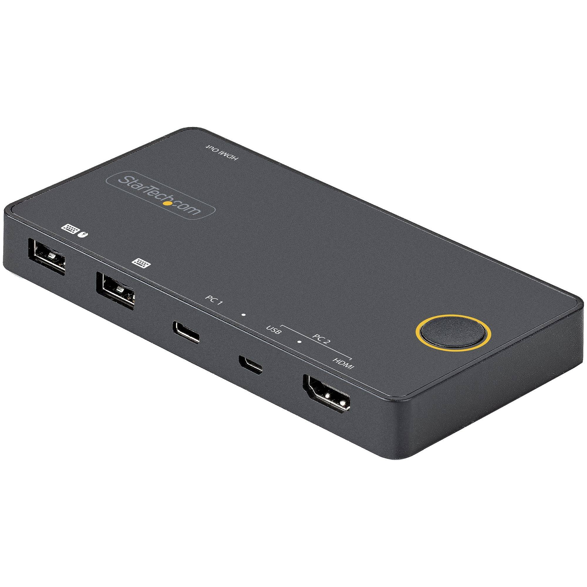 Rca Informatique - image du produit : 2 PORT USB-A/HDMI / USB-C KVM KVM SWITCH - 4K 60HZ HDMI 2.0