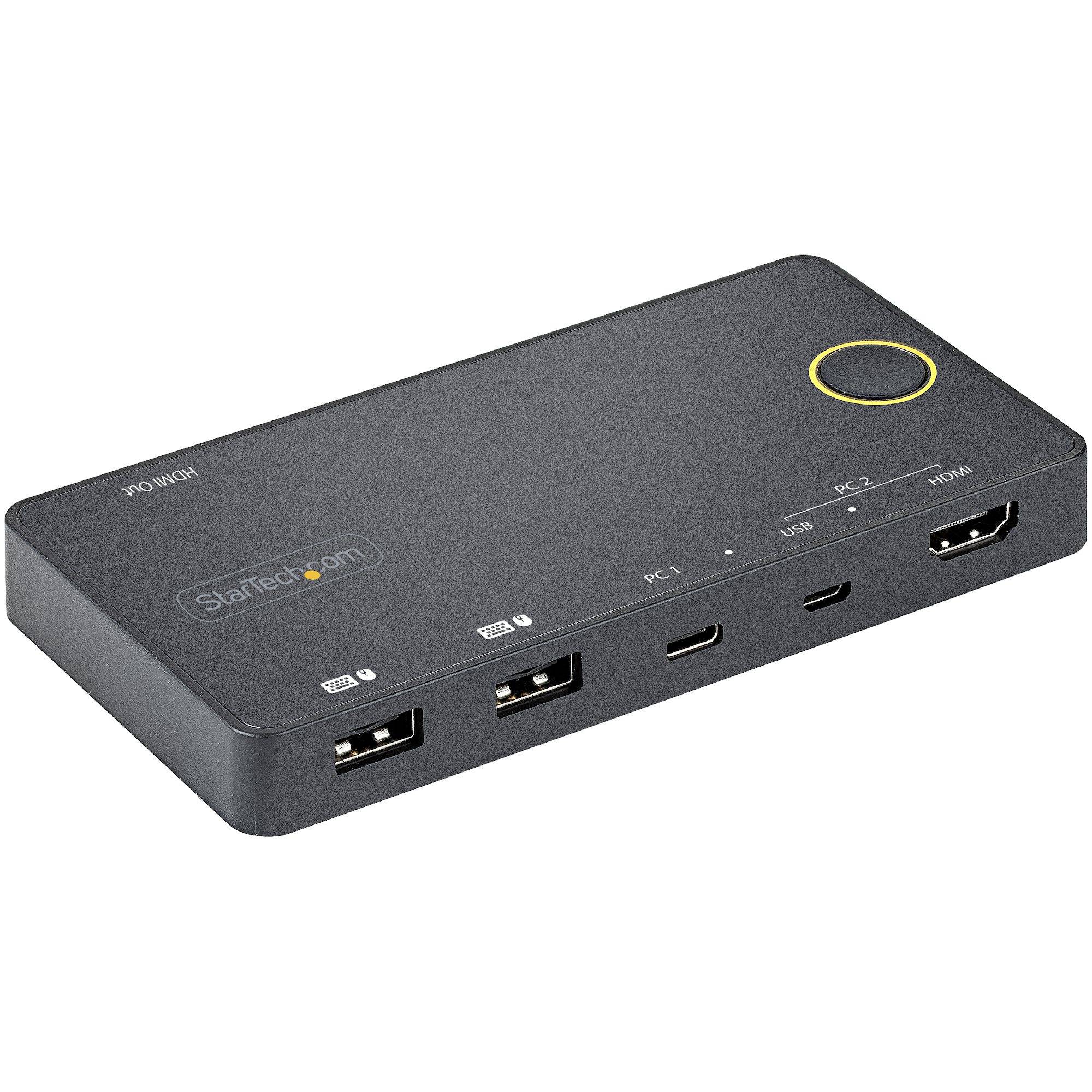 Rca Informatique - image du produit : 2 PORT USB-A/HDMI / USB-C KVM KVM SWITCH - 4K 60HZ HDMI 2.0
