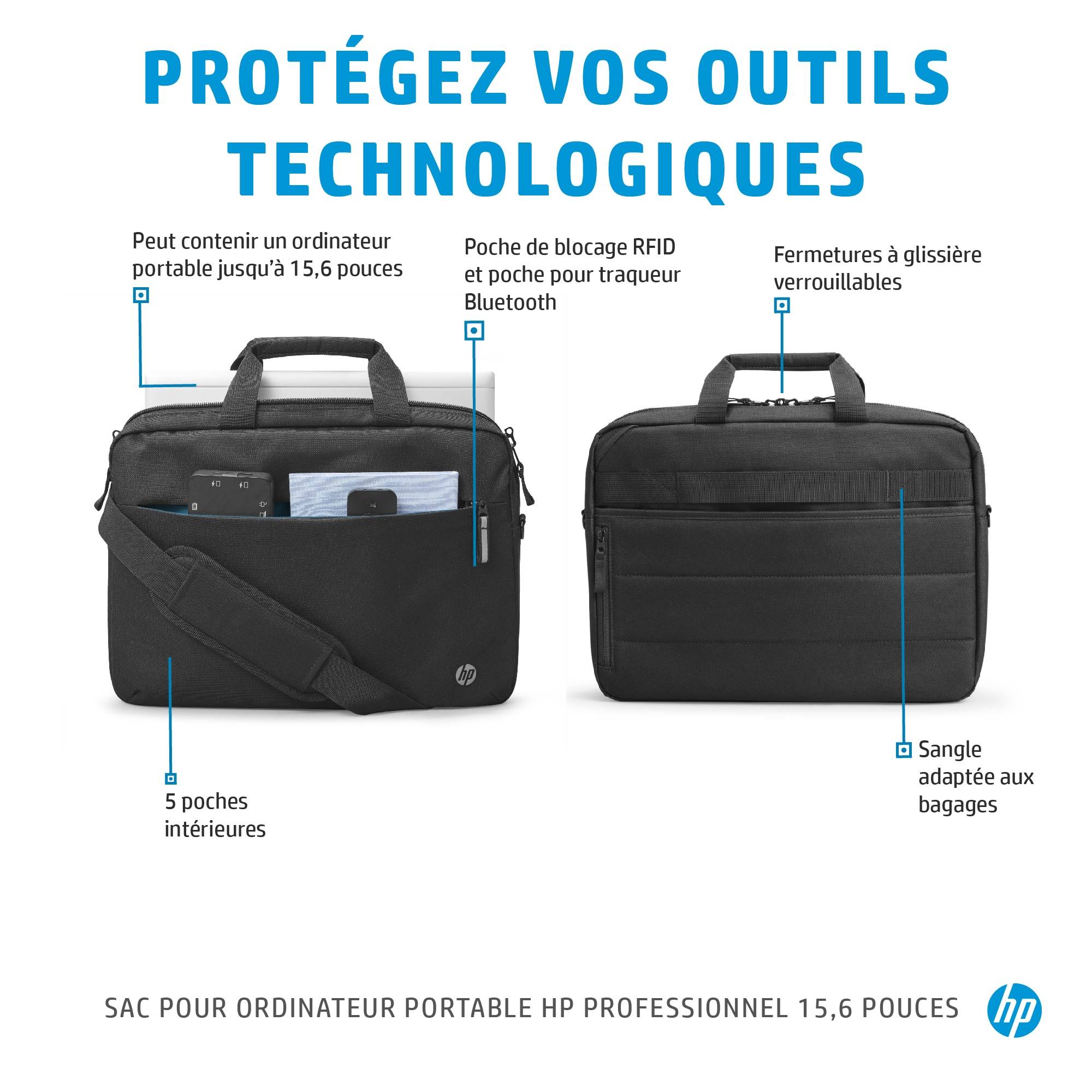 Rca Informatique - image du produit : PROF 15.6 LAPTOP BAG