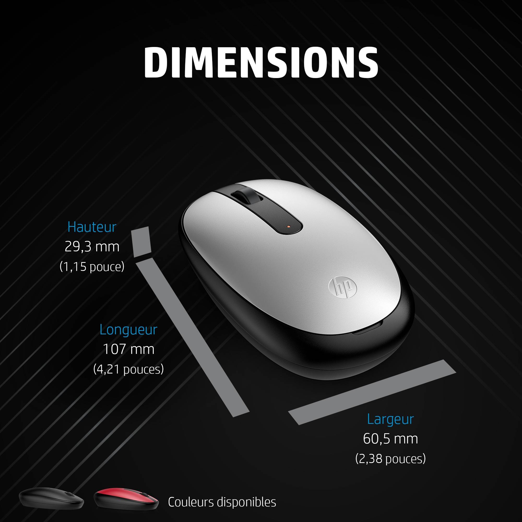 Rca Informatique - image du produit : HP 240 BLUETOOTH MOUSE BLACK