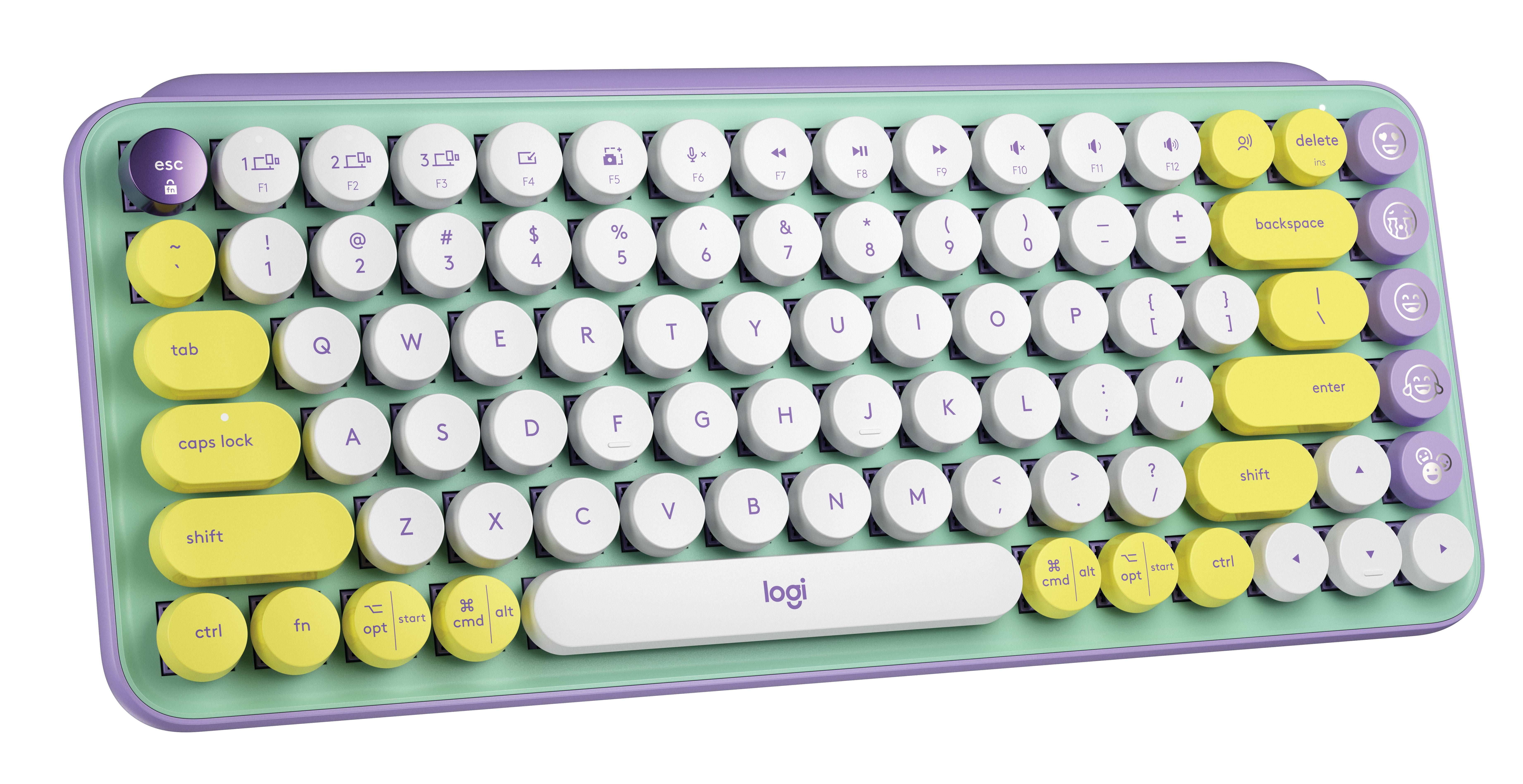 Rca Informatique - image du produit : POP KEYS WRLS MECH.KEYB. EMOJI DAYDREAM-MINT - DEU - CENTRAL