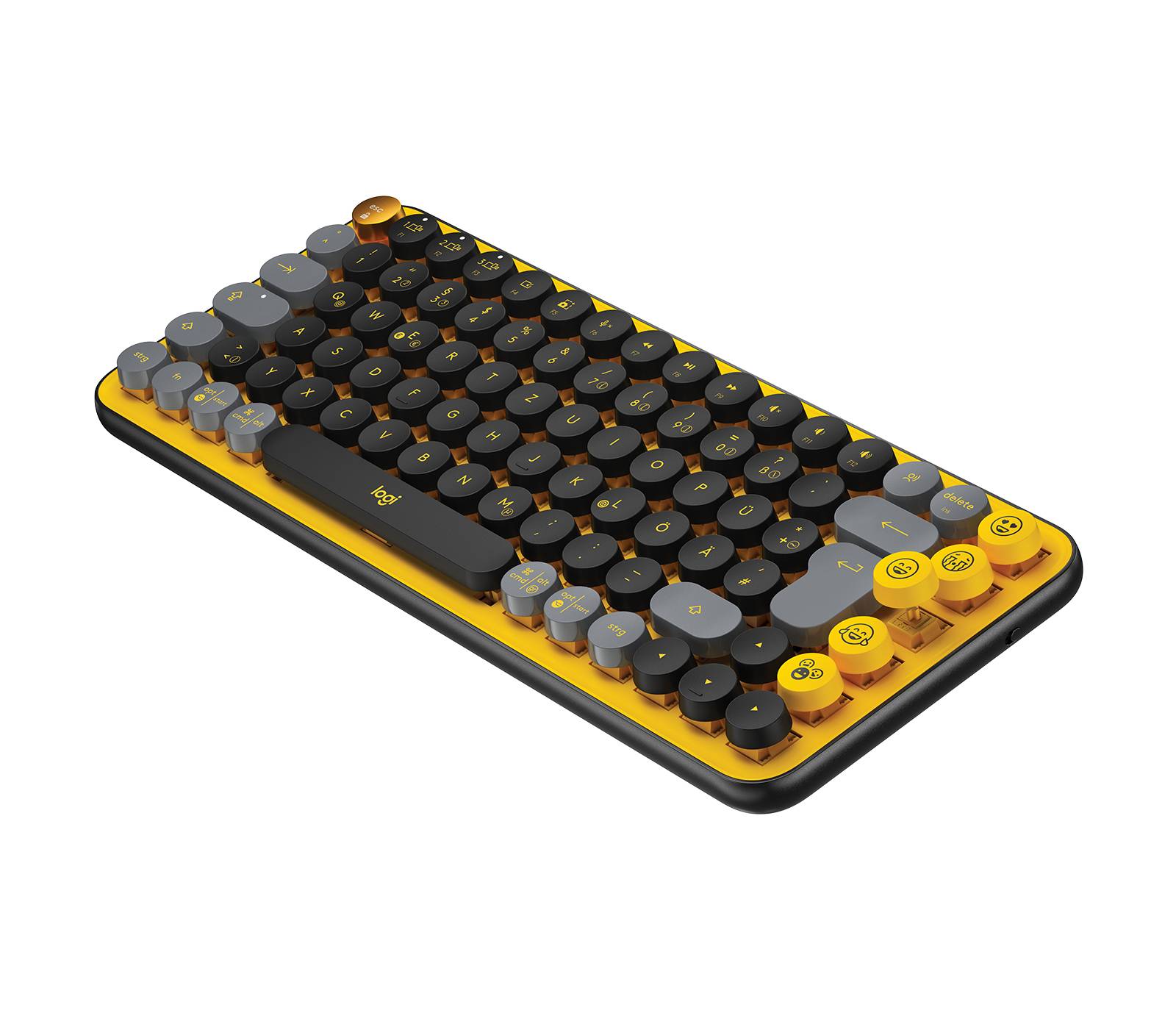 Rca Informatique - image du produit : POP KEYS WRLS MECH.KEYB. EMOJI BLAST-YELLOW - DEU - CENTRAL