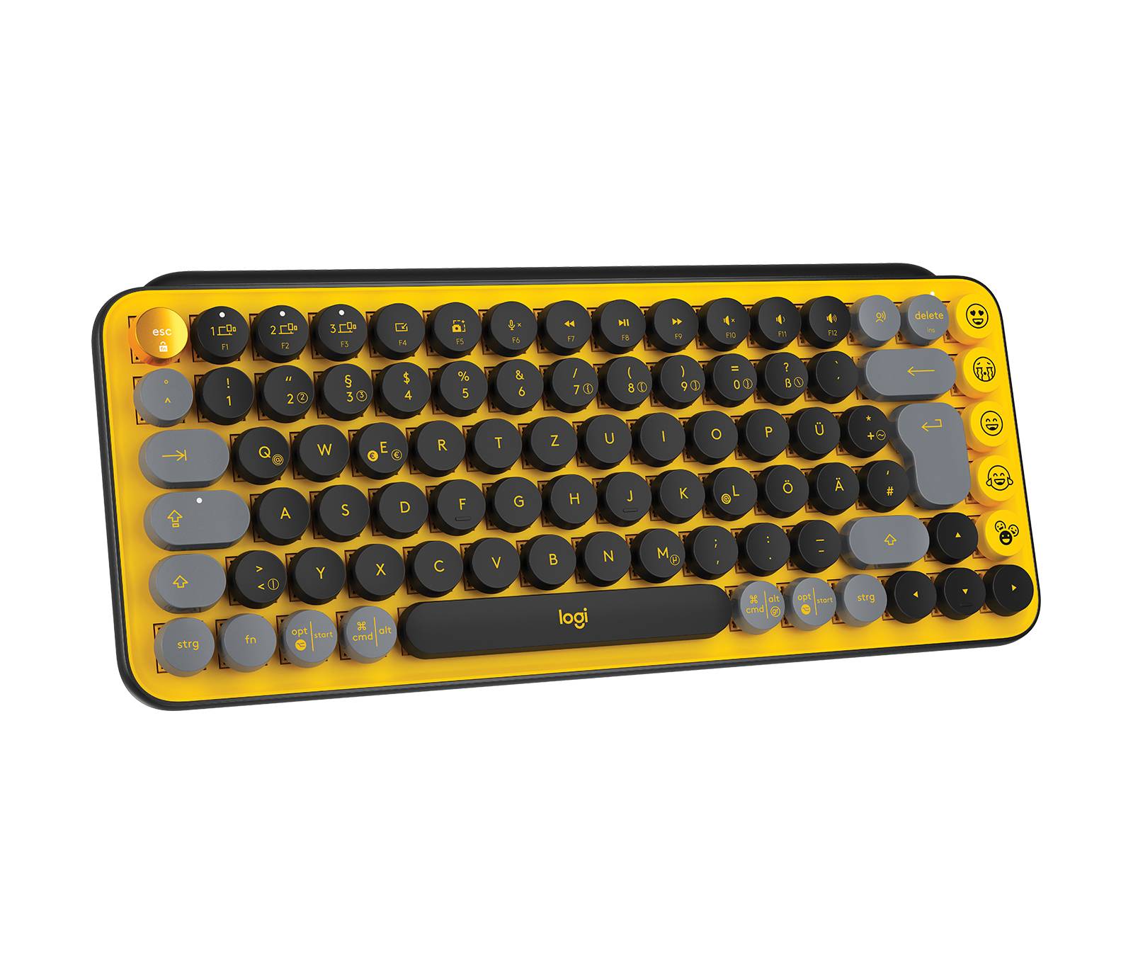 Rca Informatique - image du produit : POP KEYS WRLS MECH.KEYB. EMOJI BLAST-YELLOW - DEU - CENTRAL