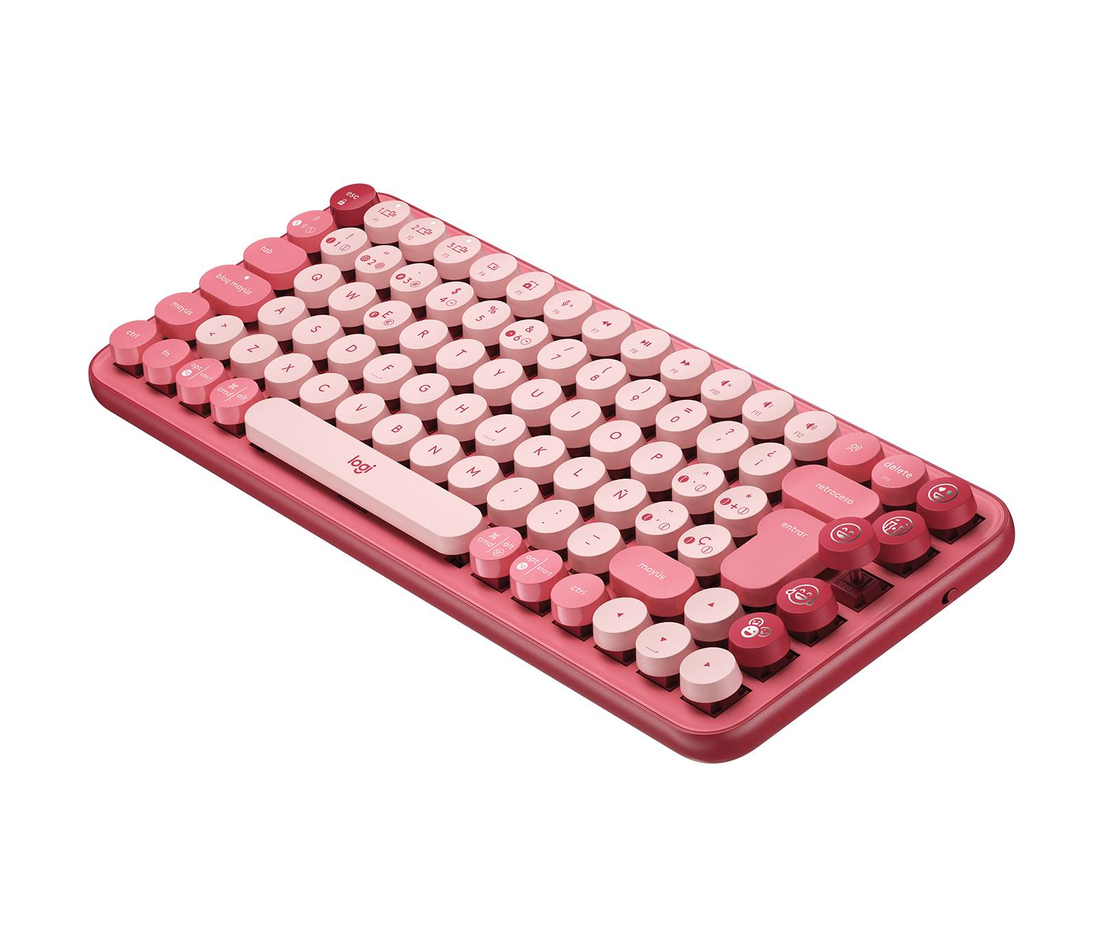 Rca Informatique - image du produit : POP KEYS WRLS MECH.KEYB. EMOJI HEARTBREAKER-ROSE - ESP-MED.