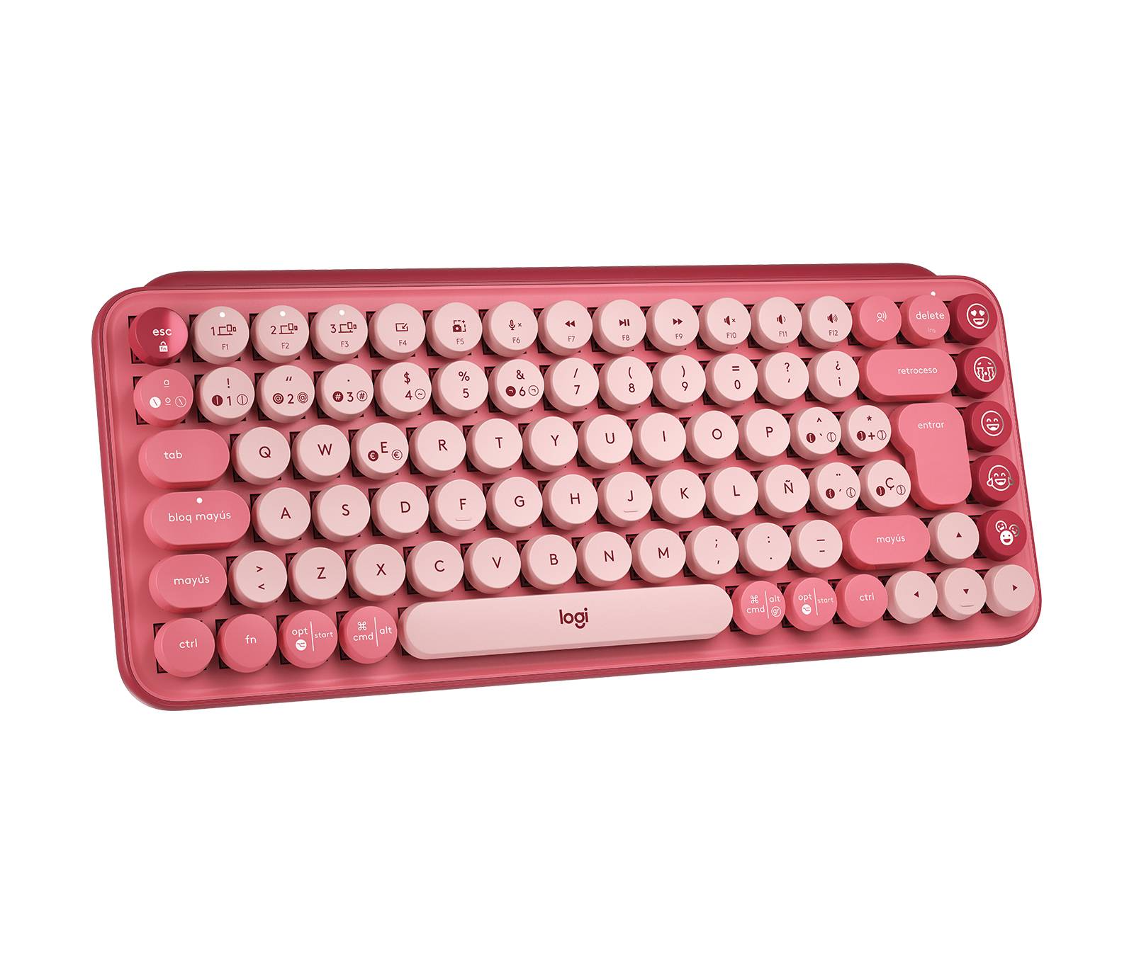 Rca Informatique - image du produit : POP KEYS WRLS MECH.KEYB. EMOJI HEARTBREAKER-ROSE - ESP-MED.