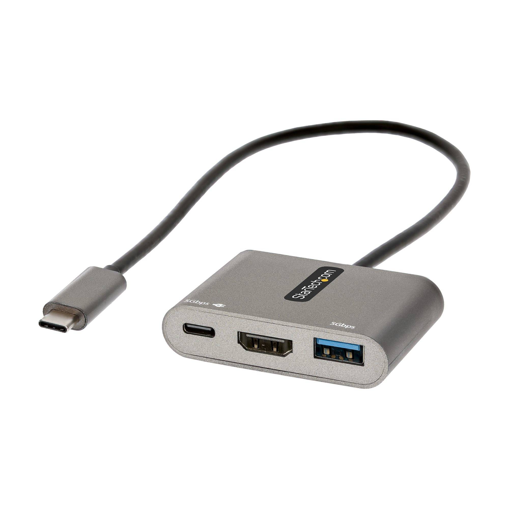Rca Informatique - Image du produit : USB C MULTIPORT ADAPTER USB-C TO HDMI 4K PD 3.0 USB 3.0 HUB