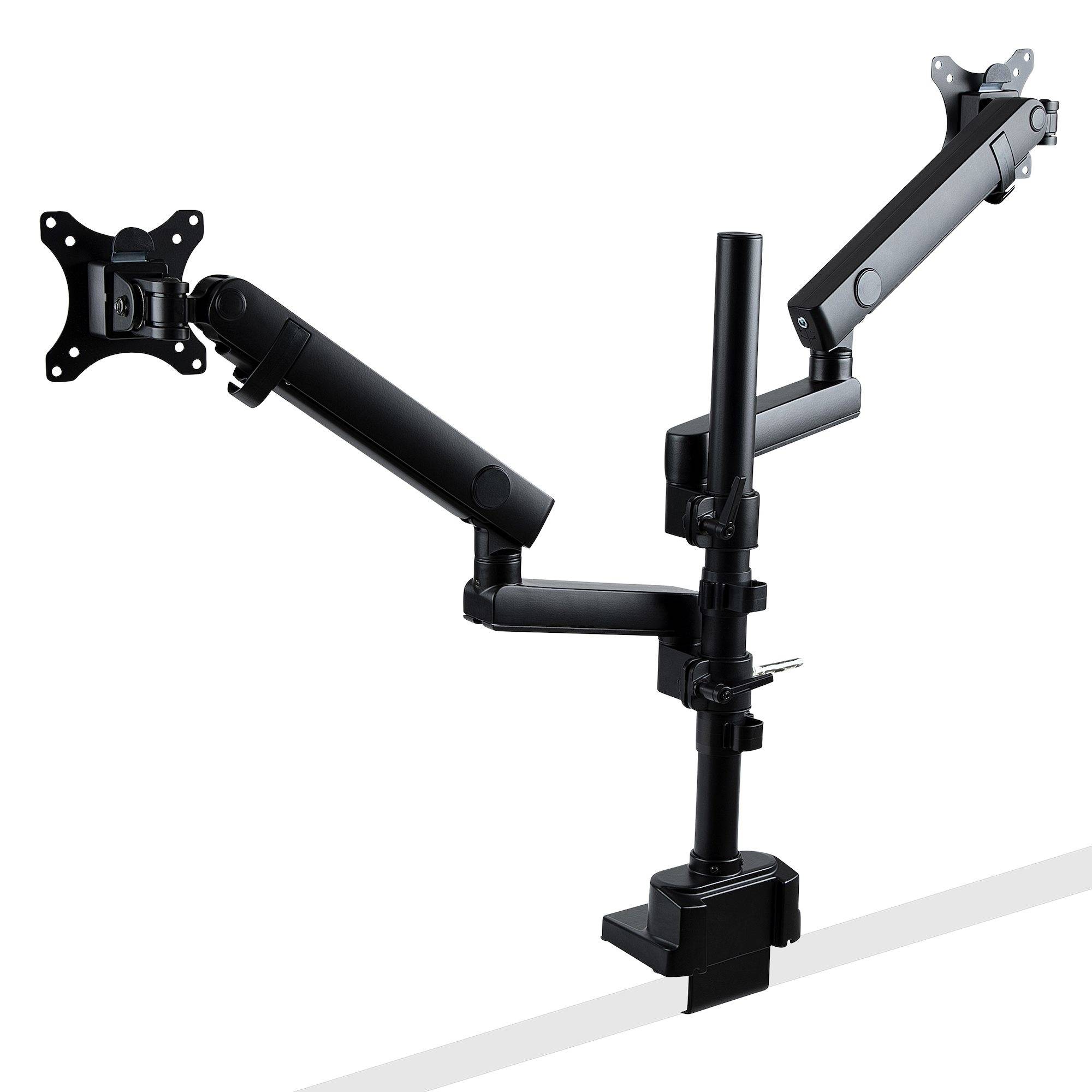 Rca Informatique - image du produit : DESK MOUNT DUAL MONITOR ARM - ARTICULATING MONITOR ARM