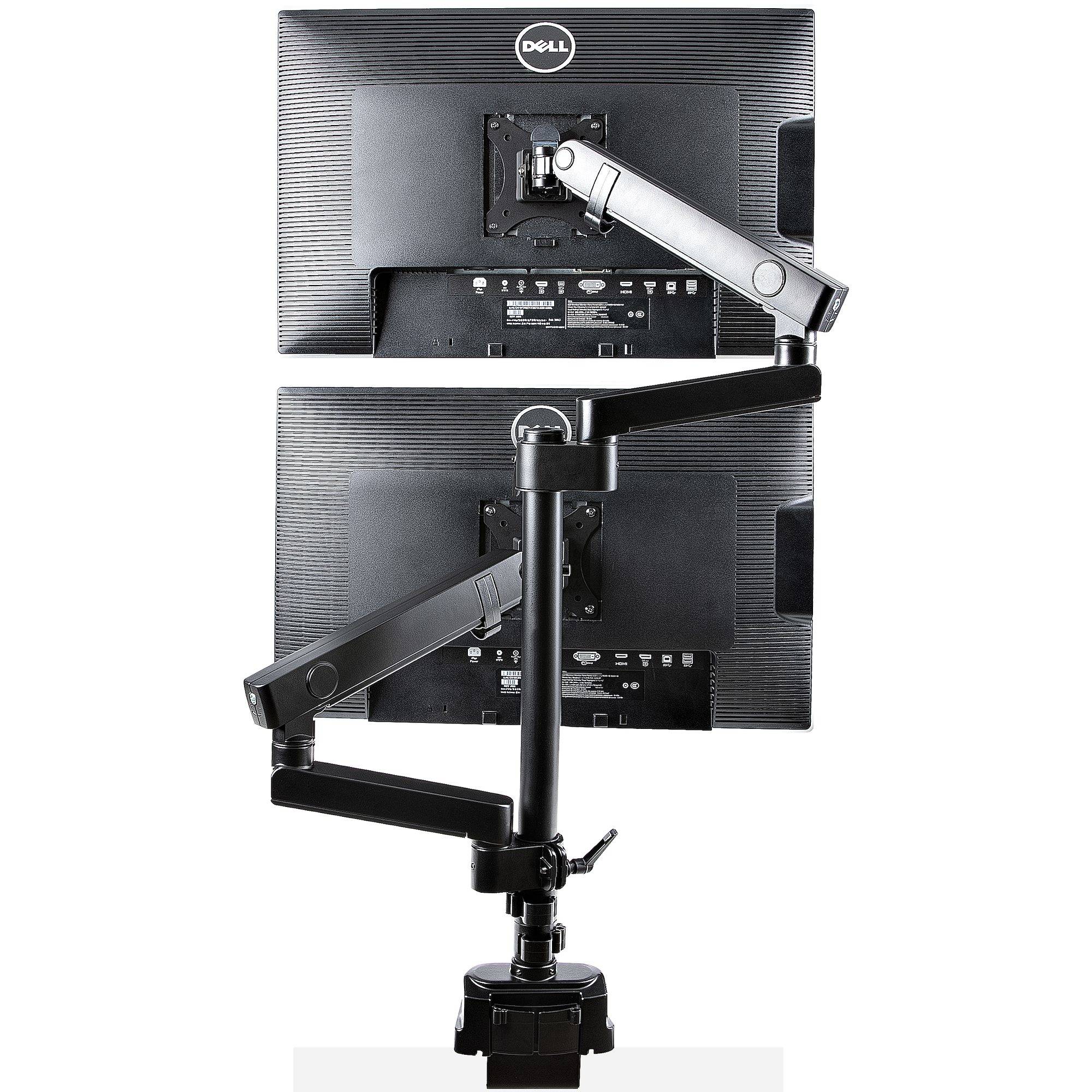 Rca Informatique - image du produit : DESK MOUNT DUAL MONITOR ARM - ARTICULATING MONITOR ARM