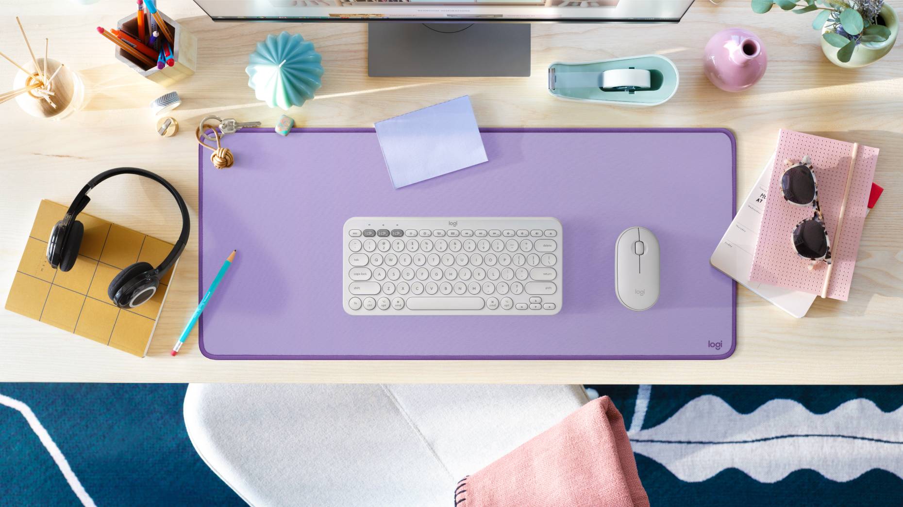 Rca Informatique - image du produit : DESK MAT STUDIO SERIES - LAVENDER - NAMR-EMEA